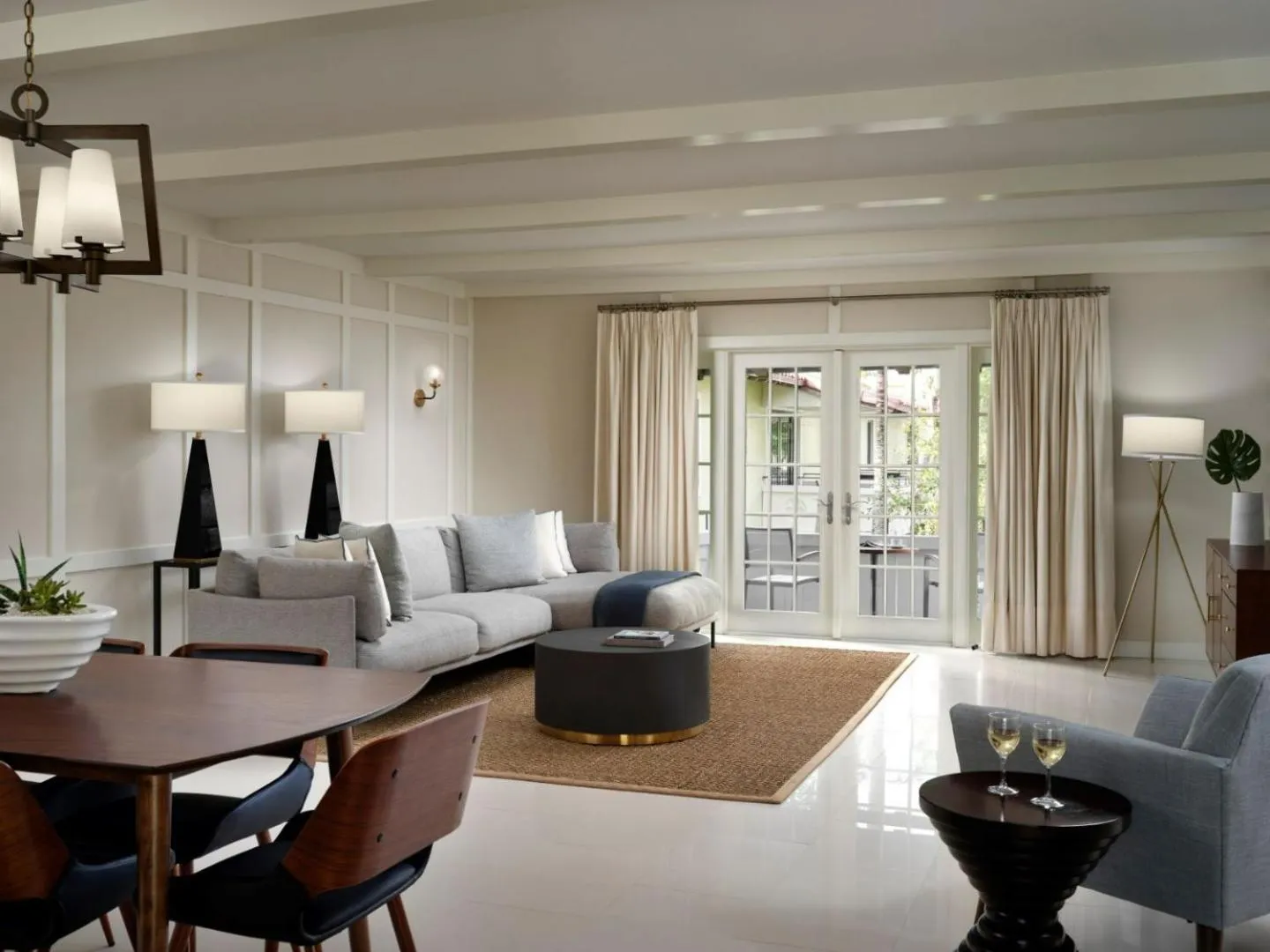 Living room in Bungalows at The Boca Raton