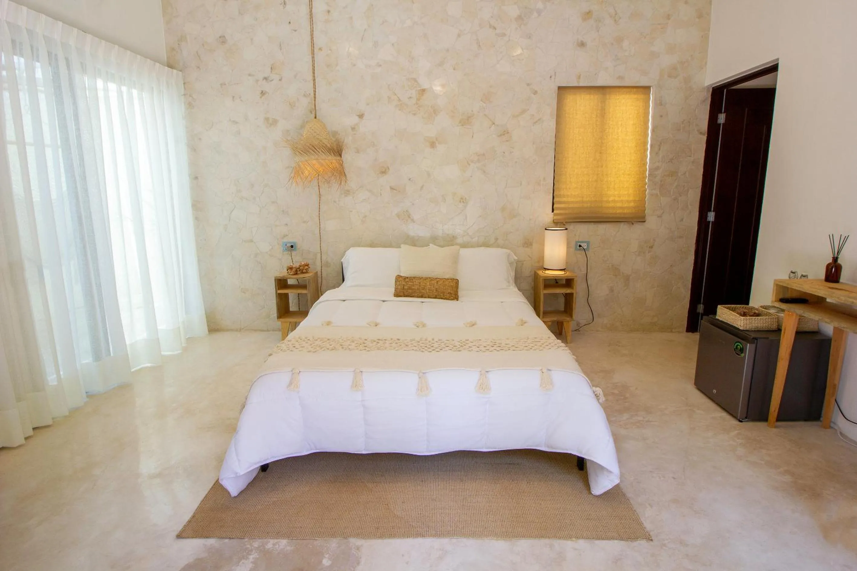 Patio, Bed in Casa Magu Merida