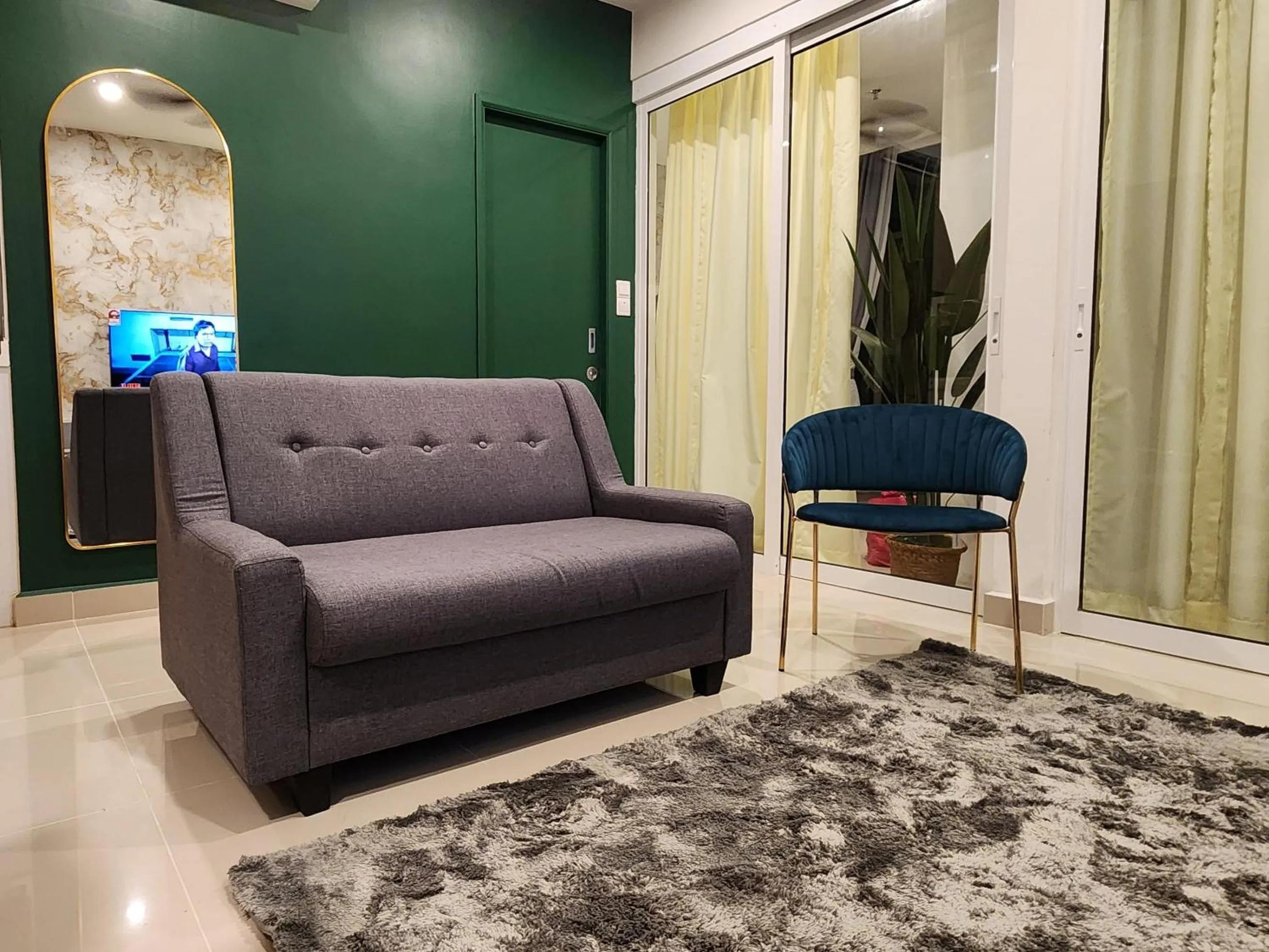 Living room in Seaview Luxury Suites at The Shore Kota Kinabalu