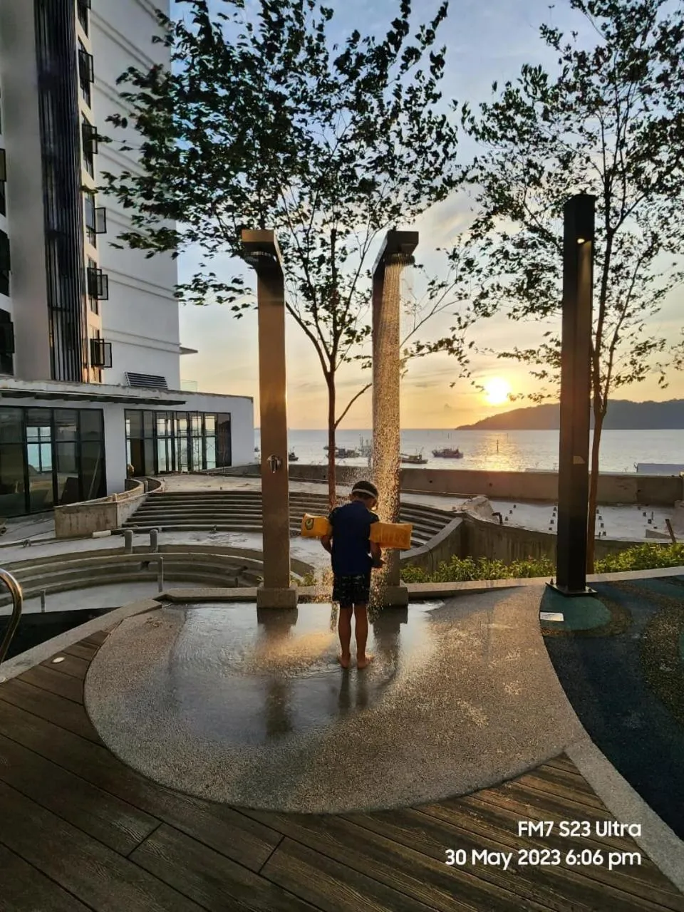 Open Air Bath in Seaview Luxury Suites at The Shore Kota Kinabalu
