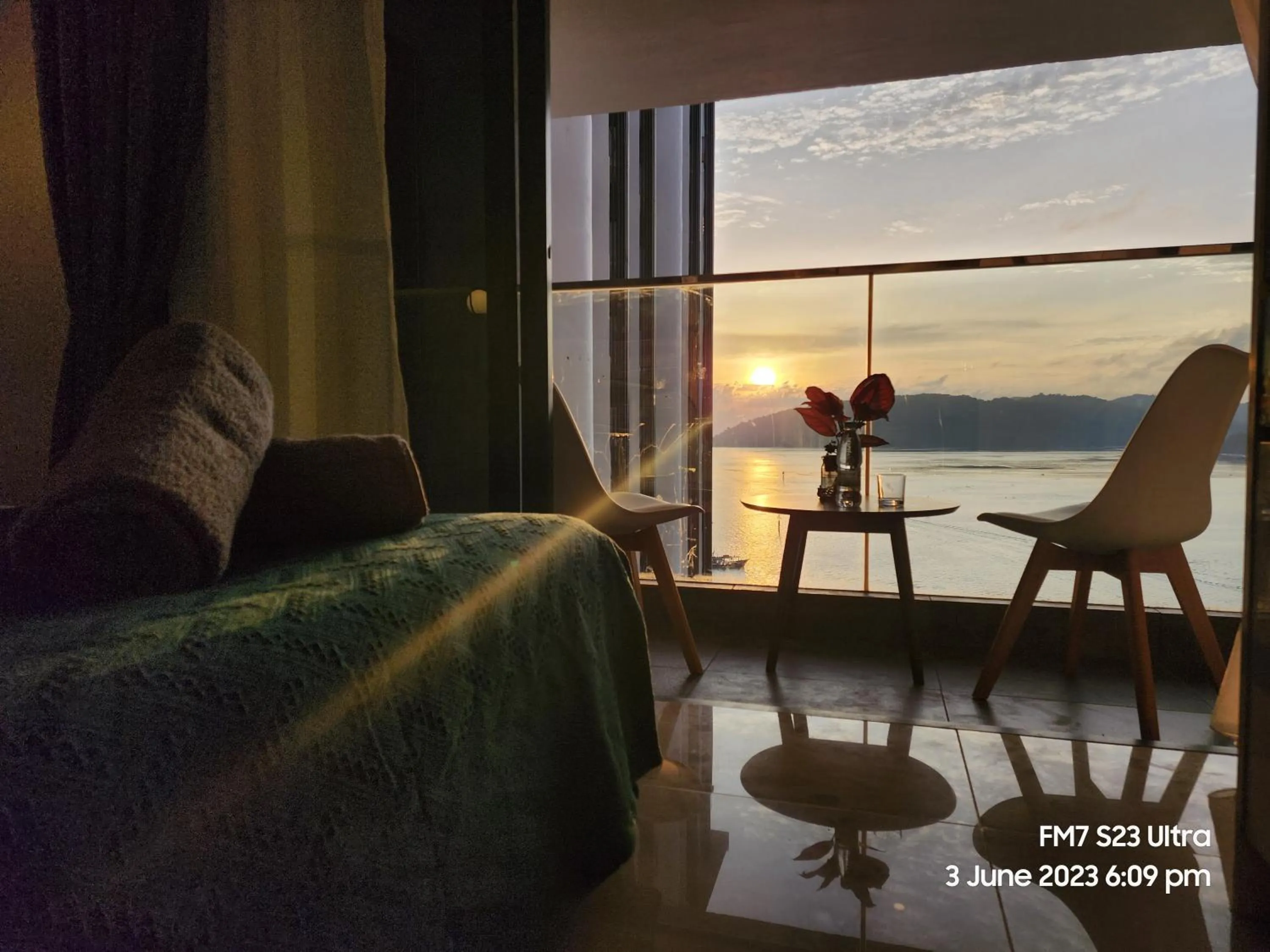 Balcony/Terrace in Seaview Luxury Suites at The Shore Kota Kinabalu