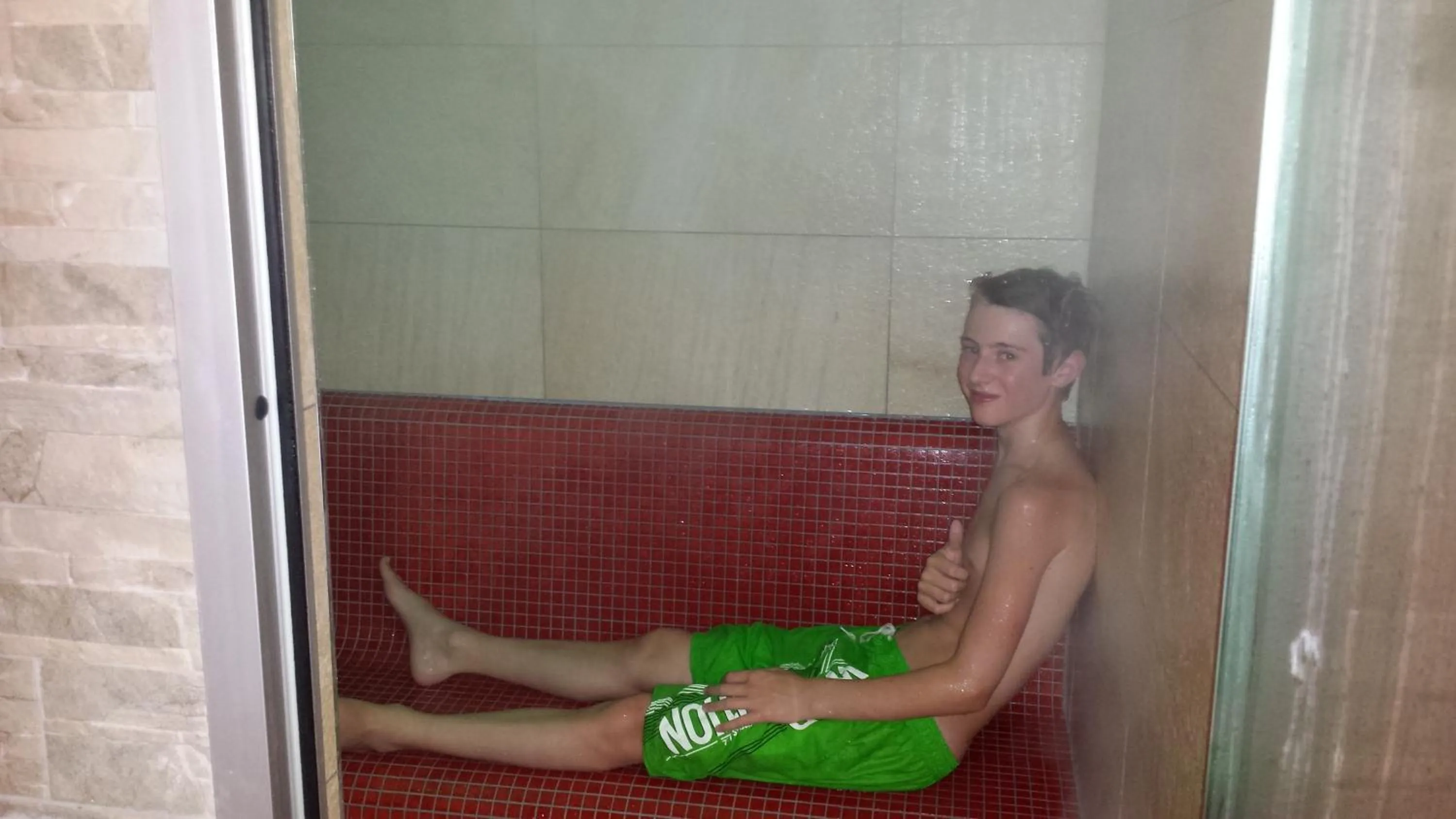 Steam room in Dream Hotel