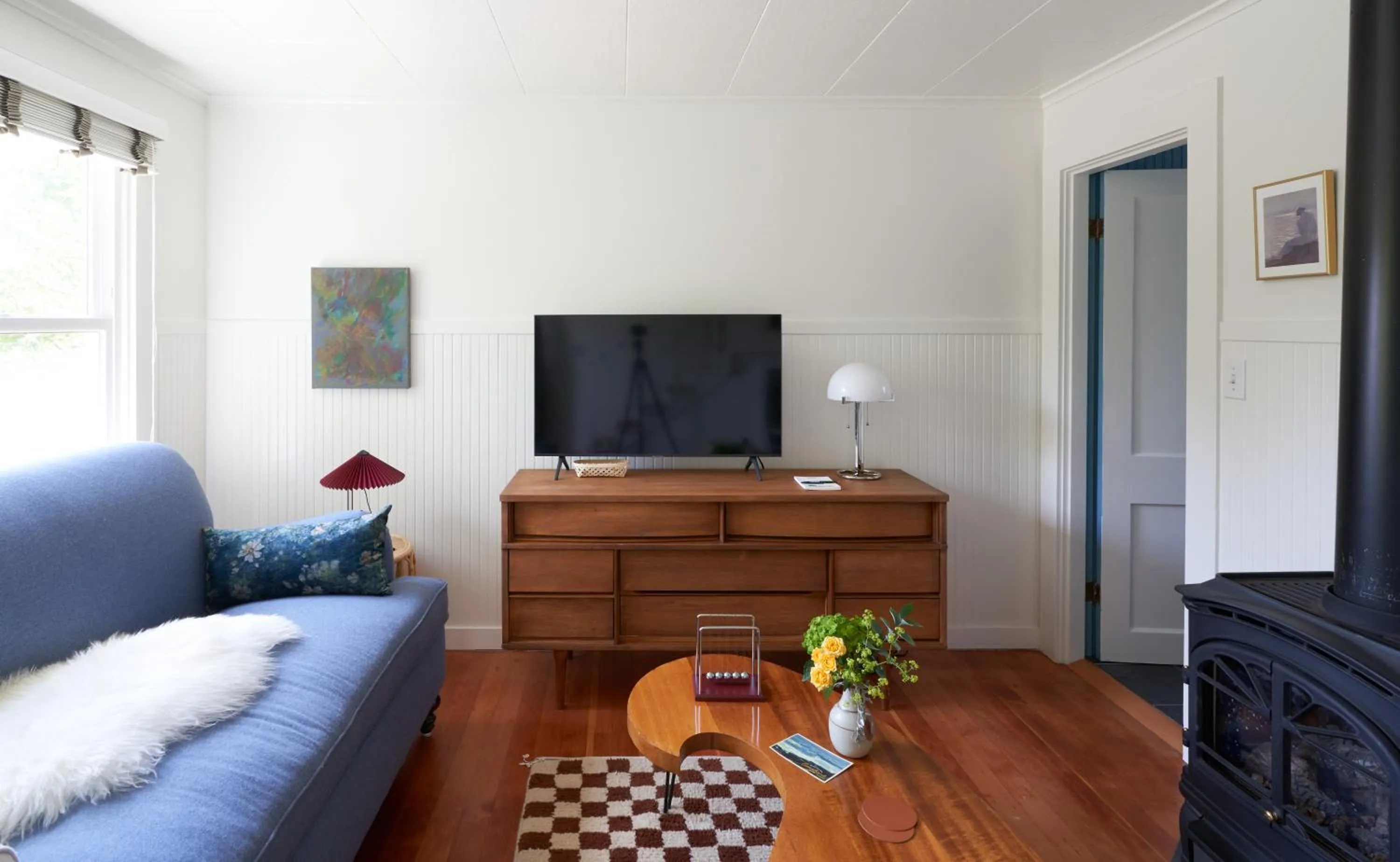 Living room in The Drifthaven at Gearhart