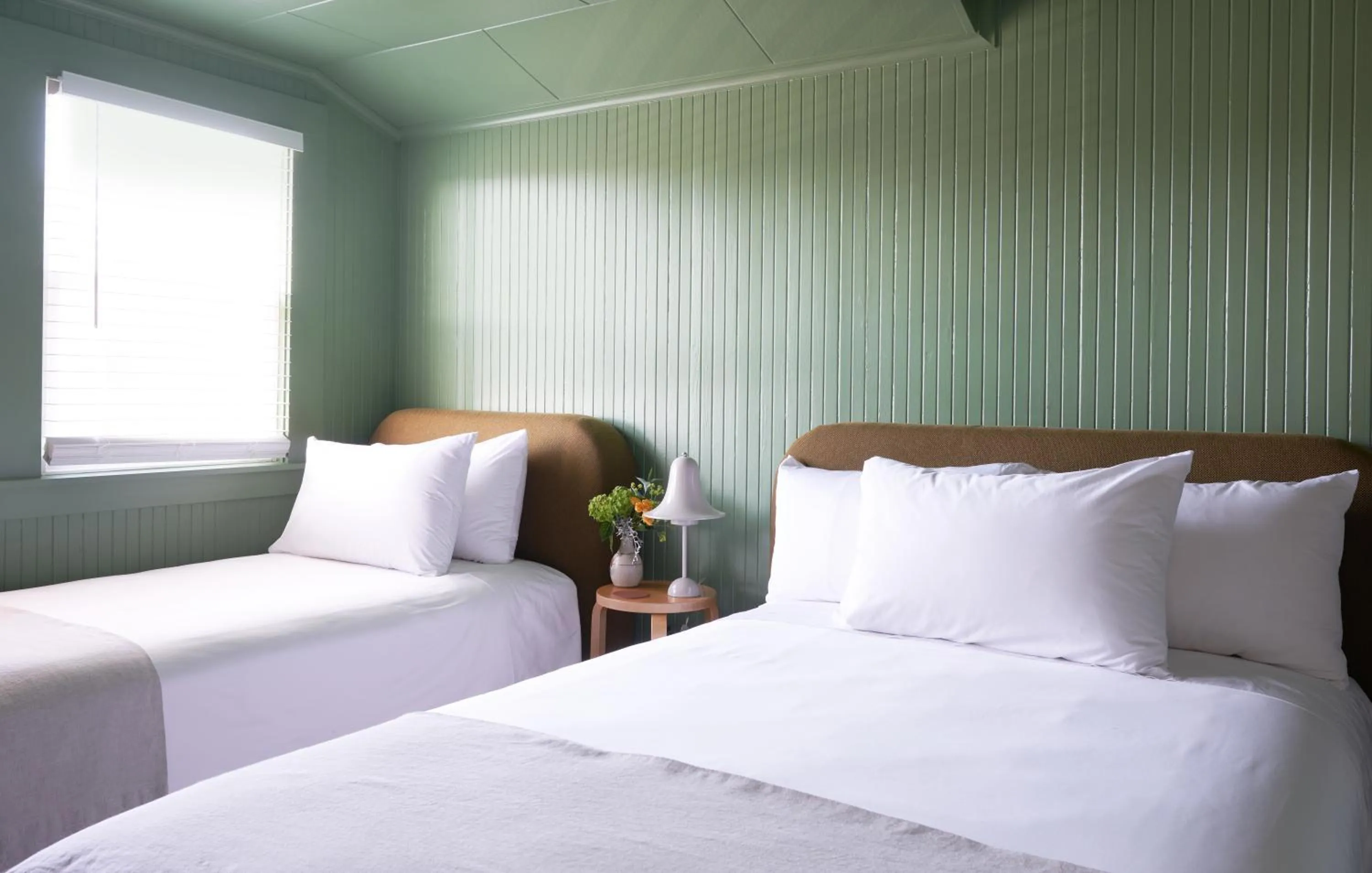 Bed in The Drifthaven at Gearhart