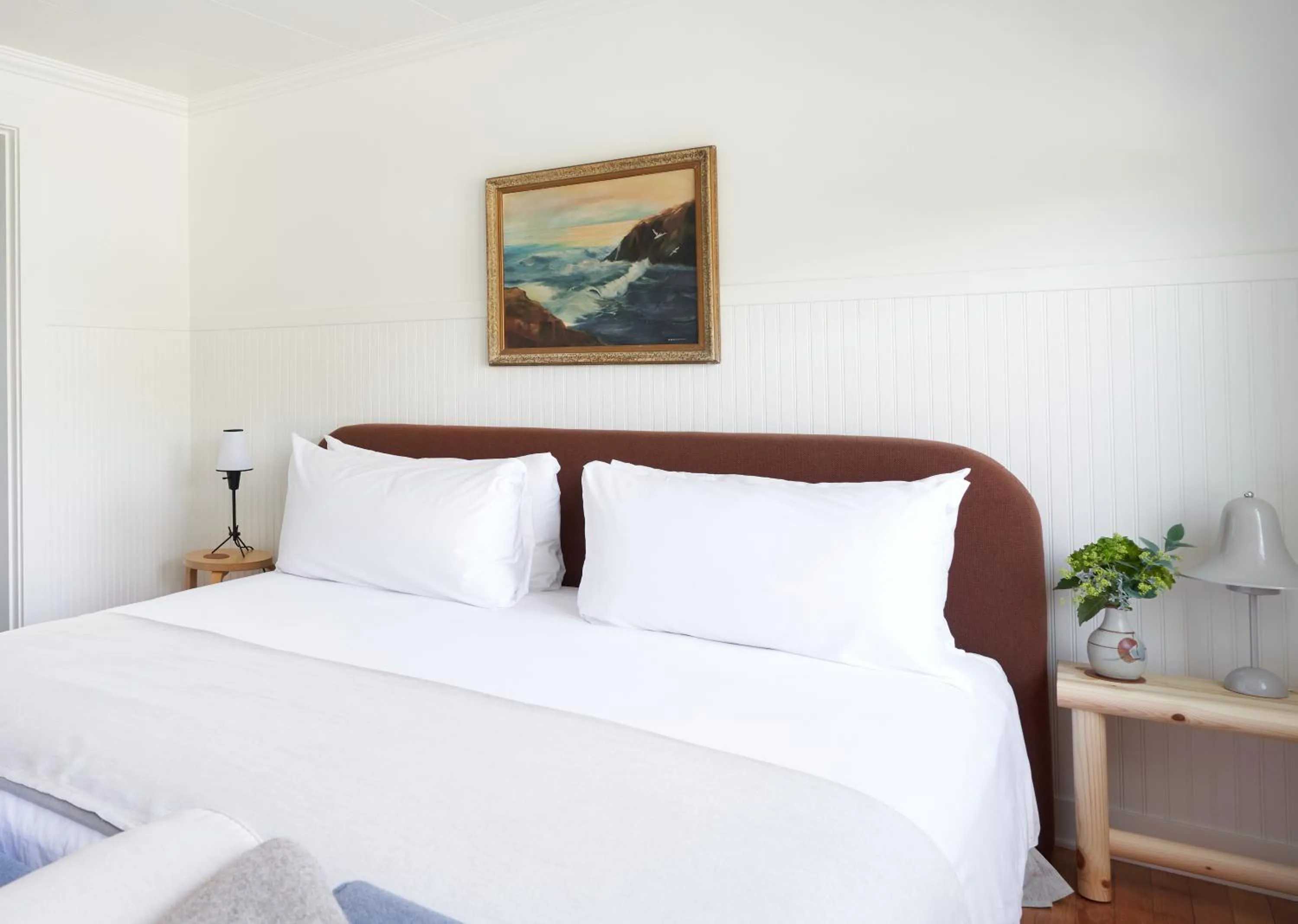 Bed in The Drifthaven at Gearhart