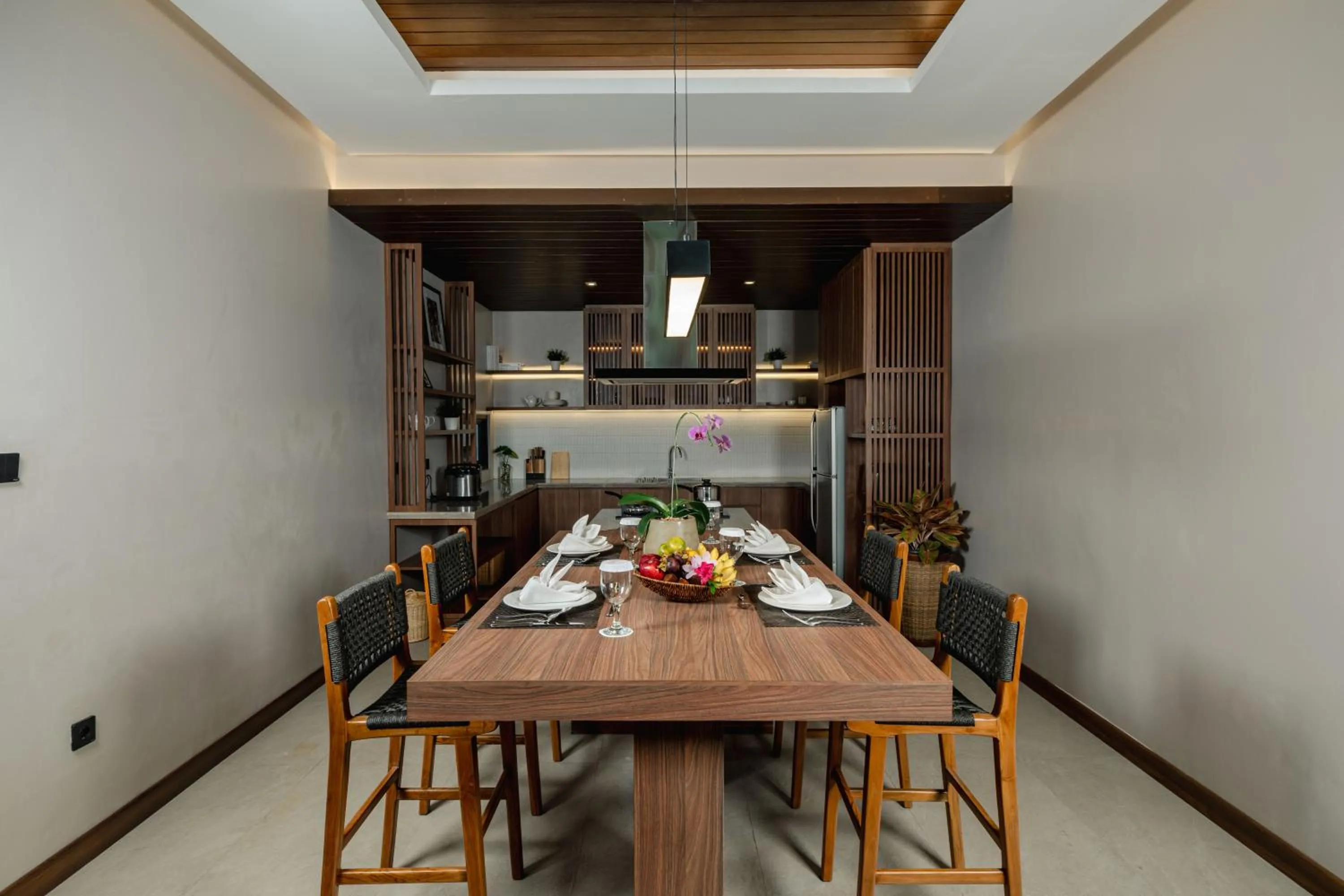 Dining area in Plataran Puncak Residences