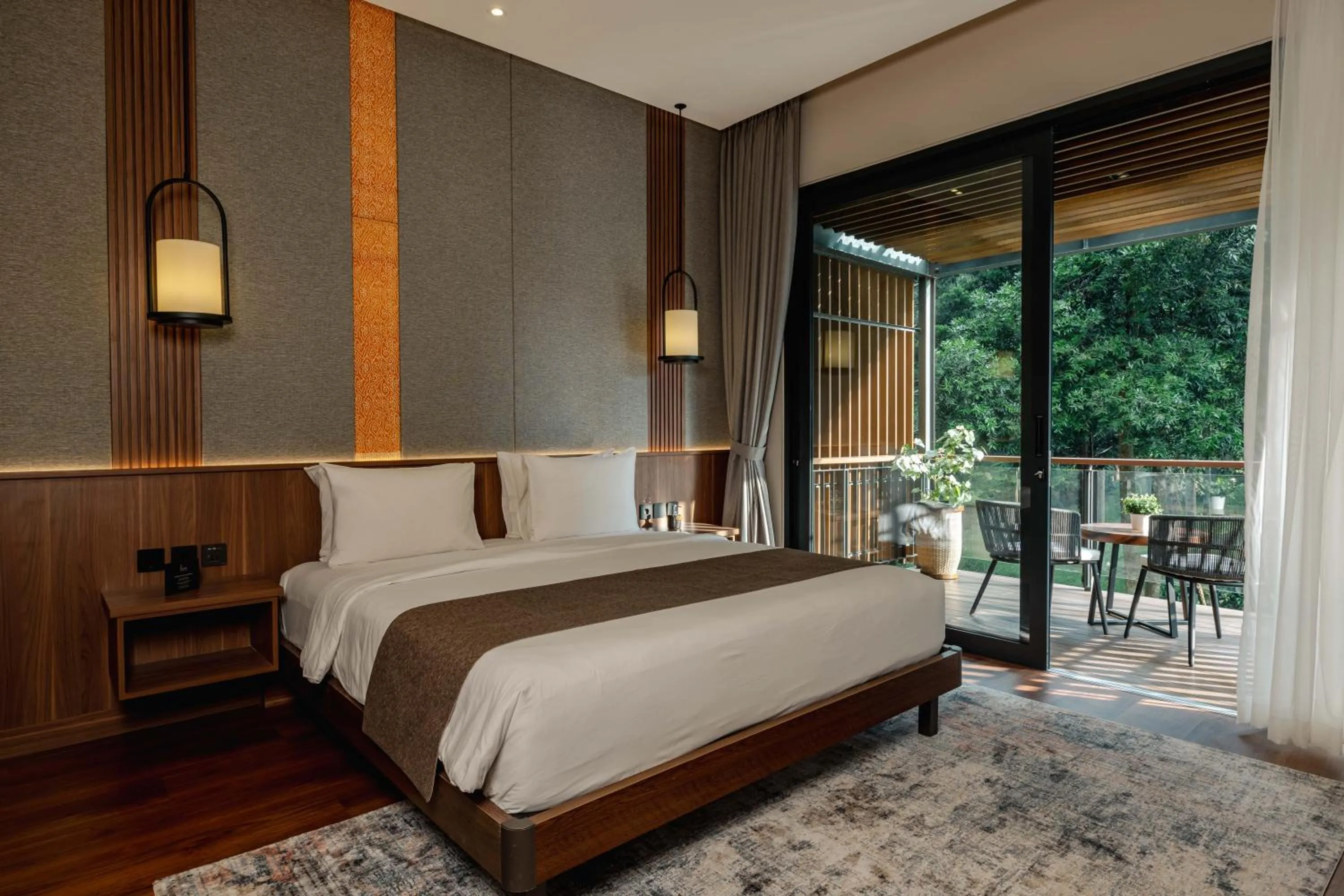 Bed in Plataran Puncak Residences