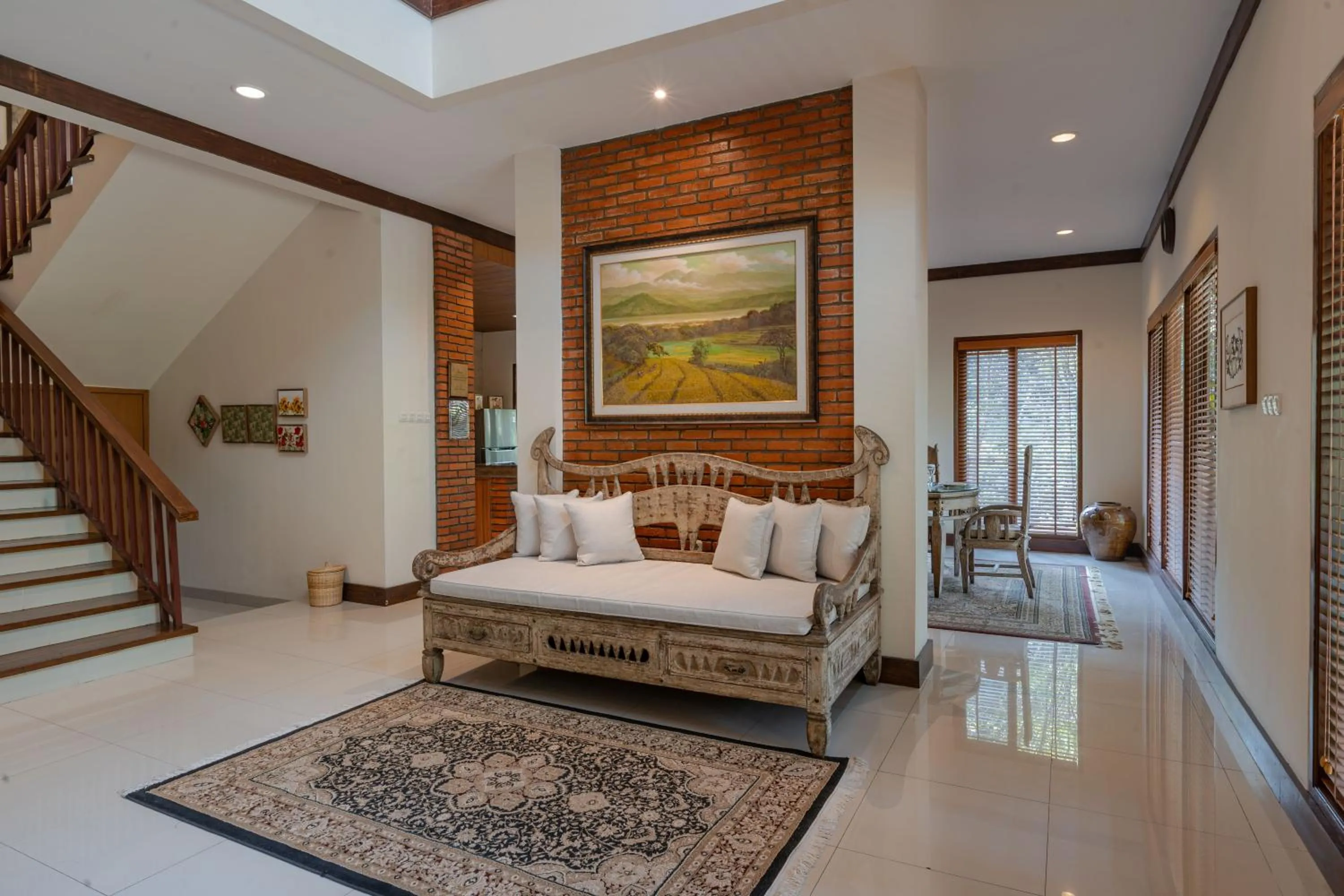 Living room, Bed in Plataran Puncak Residences