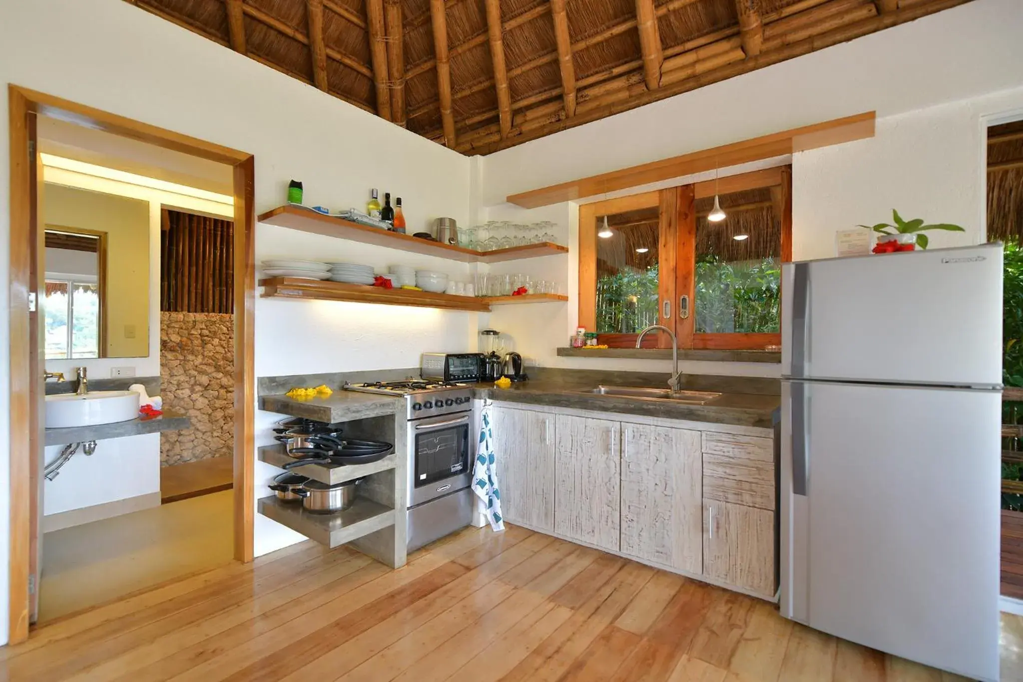 Kitchen or kitchenette in Diniview Villa Resort Kitchen or kitchenette in Diniview Villa Resort