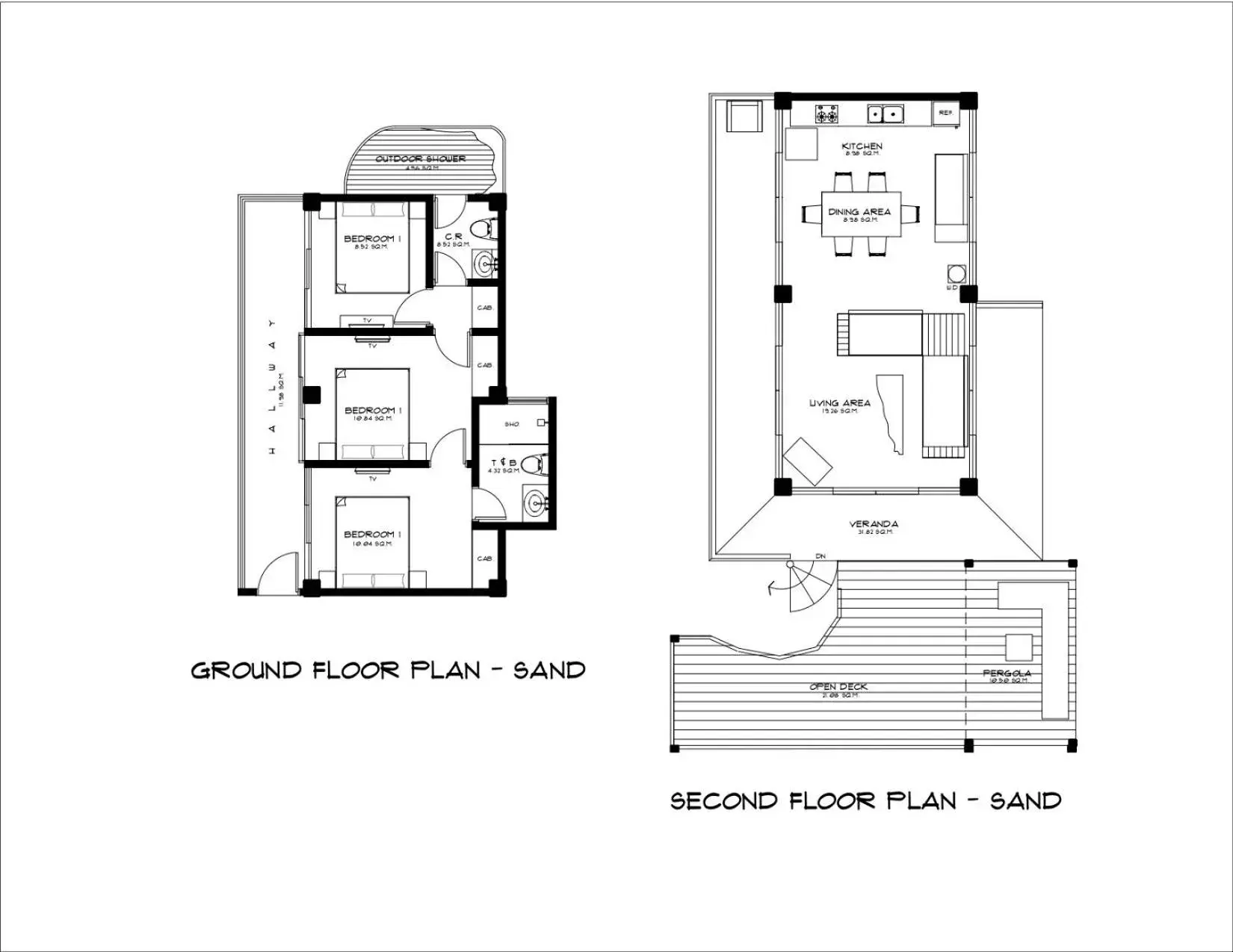 Floor plan in Diniview Villa Resort Floor plan in Diniview Villa Resort
