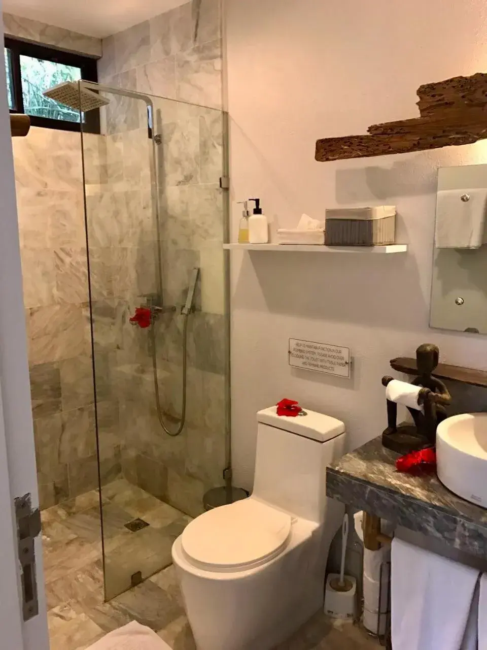 Shower in Diniview Villa Resort Shower in Diniview Villa Resort