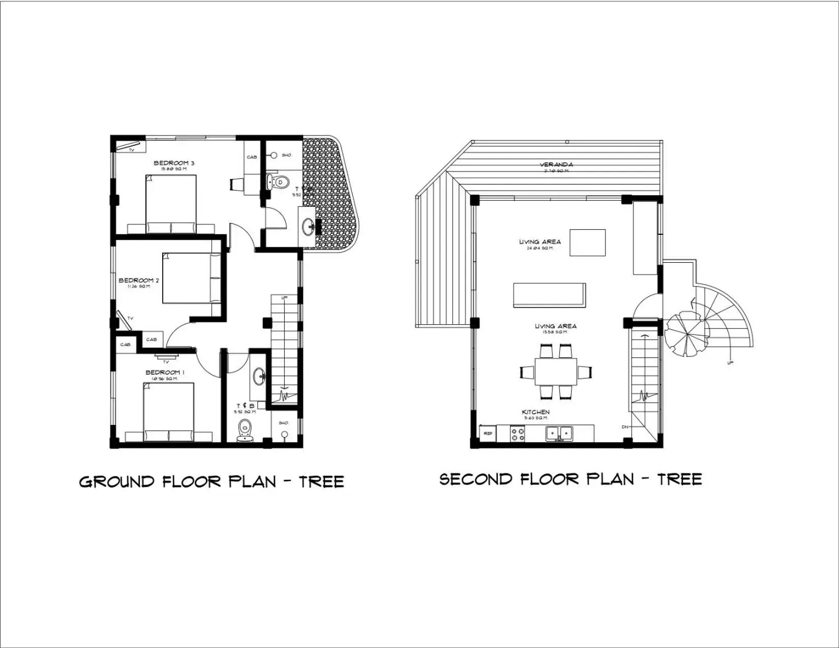 Floor plan in Diniview Villa Resort Floor plan in Diniview Villa Resort