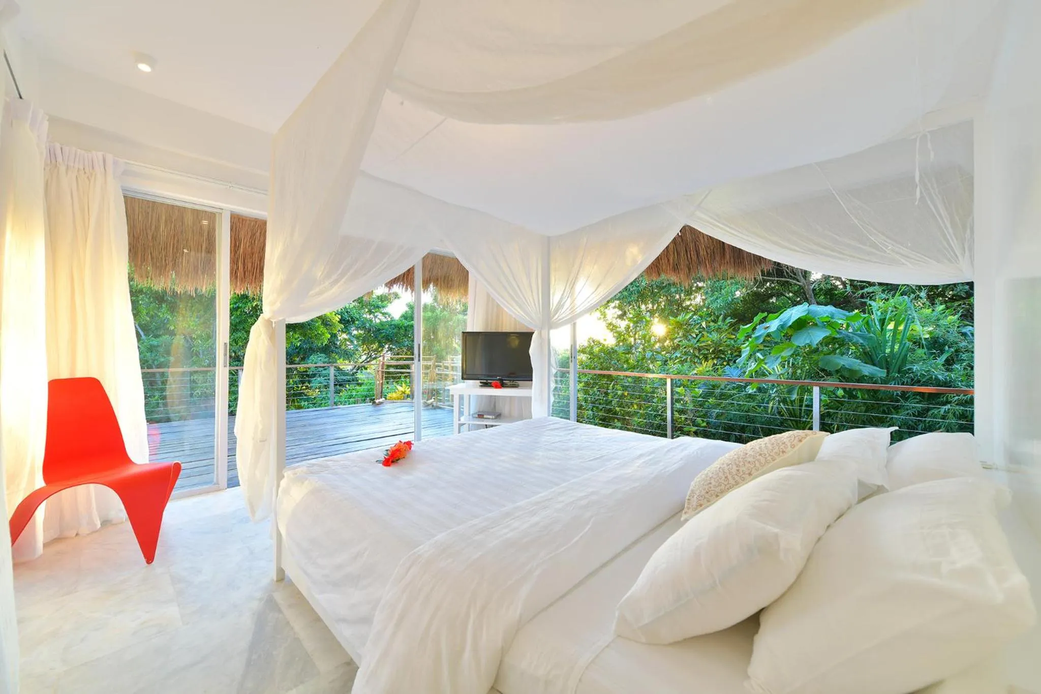 View (from property/room), Bed in Diniview Villa Resort