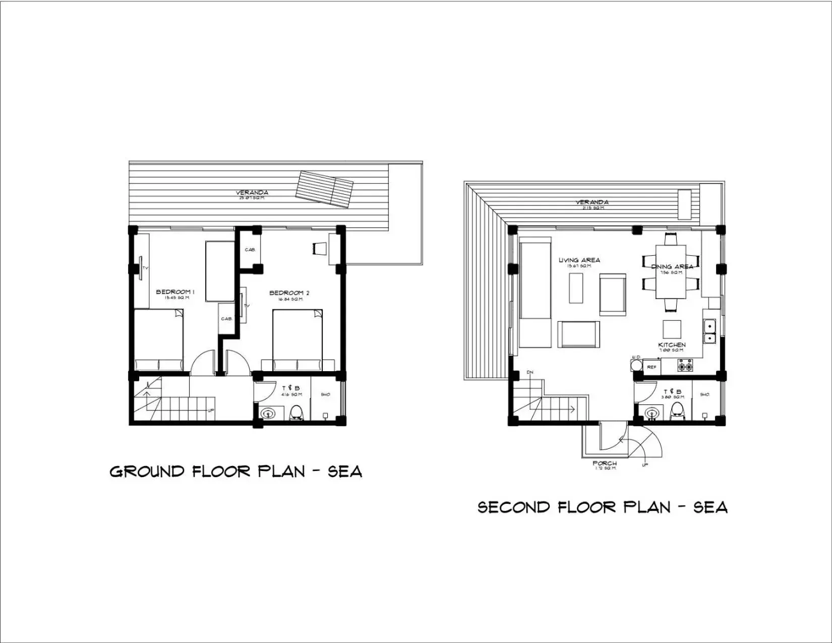 Floor plan in Diniview Villa Resort Floor plan in Diniview Villa Resort
