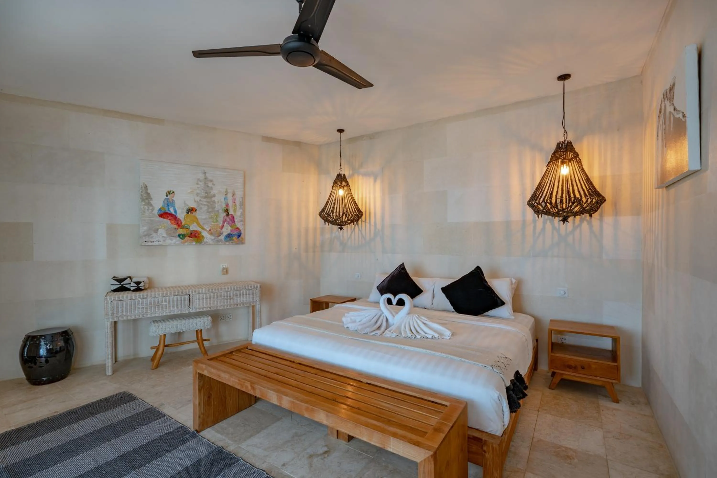 Bedroom, Bed in Aqua Nusa - Luxury Lembongan Villas