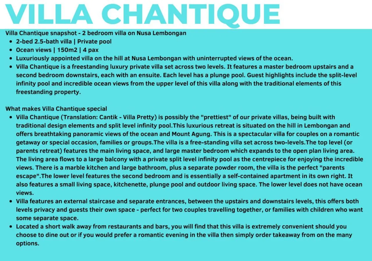 Property building in Aqua Nusa - Luxury Lembongan Villas