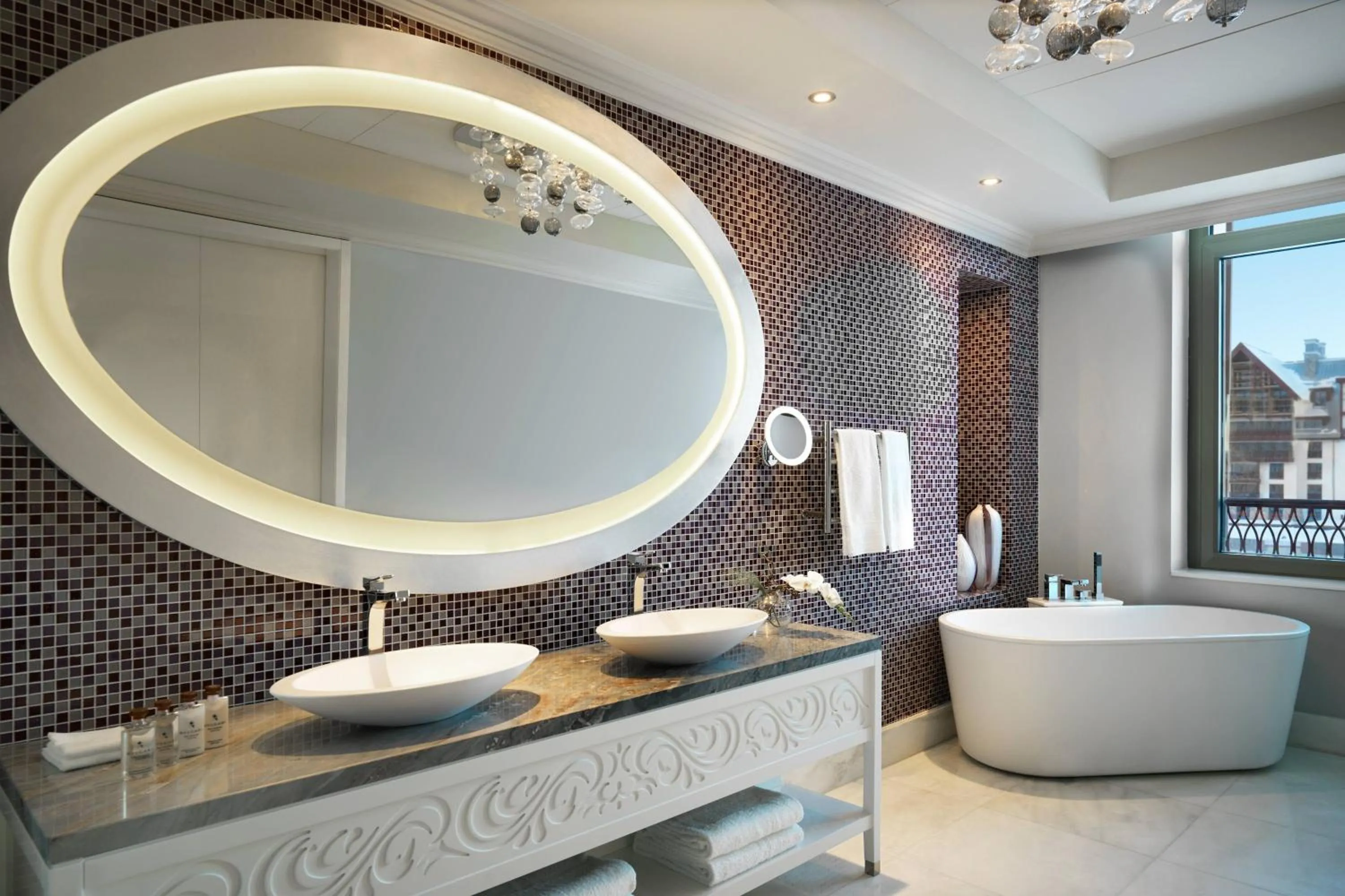 Bathroom in Pik Palace, Shahdag, Autograph Collection