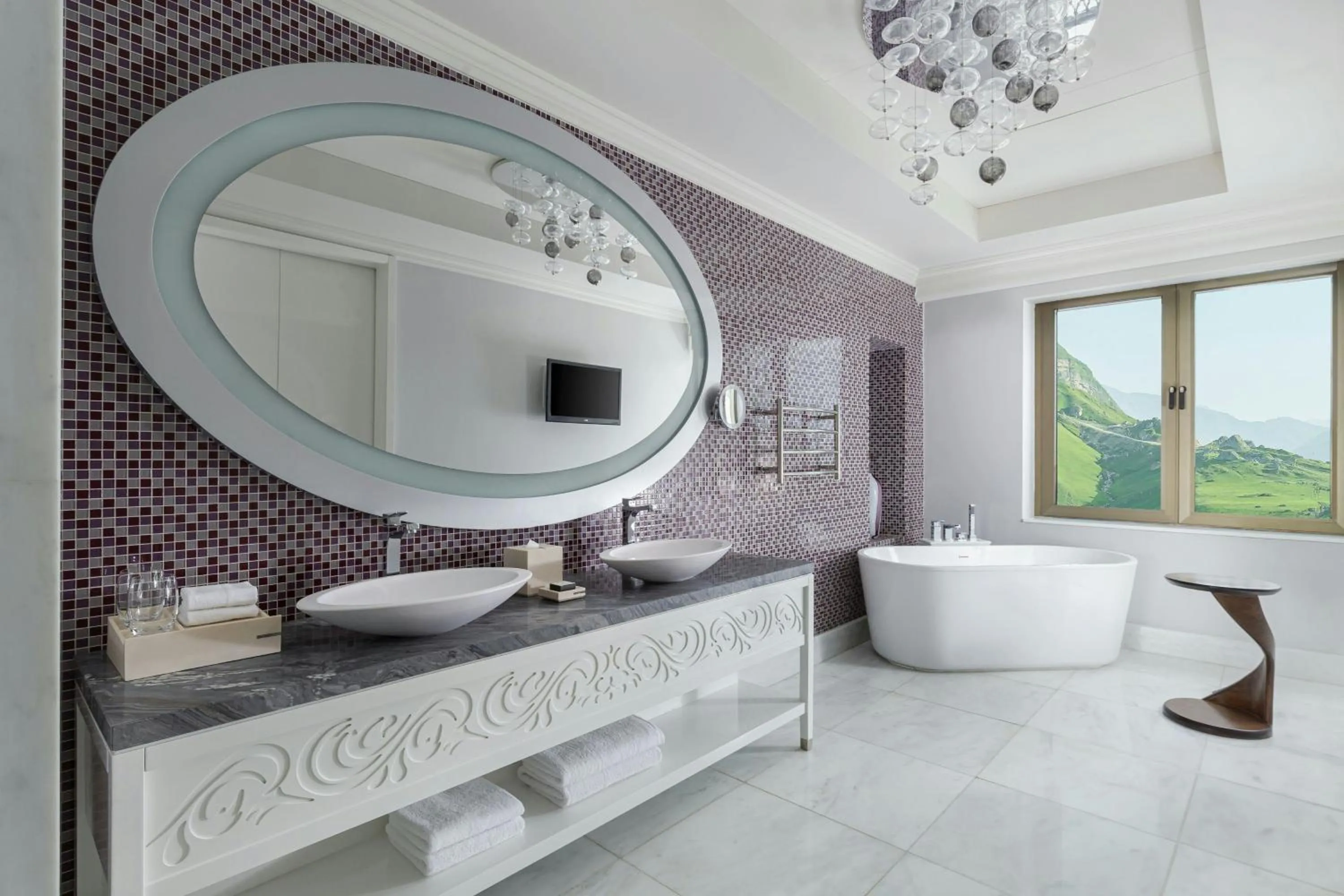 Bathroom in Pik Palace, Shahdag, Autograph Collection