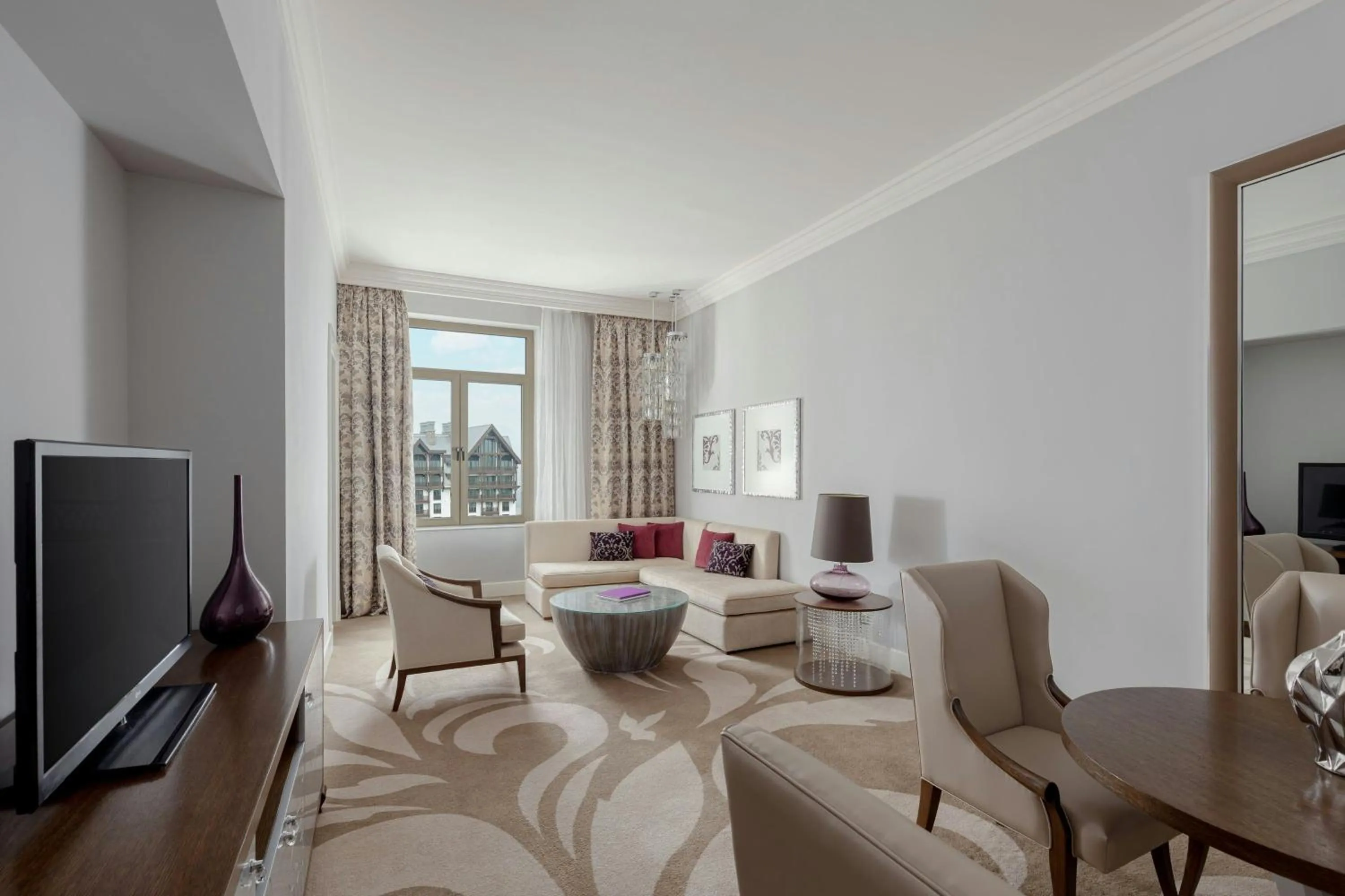 Living room in Pik Palace, Shahdag, Autograph Collection