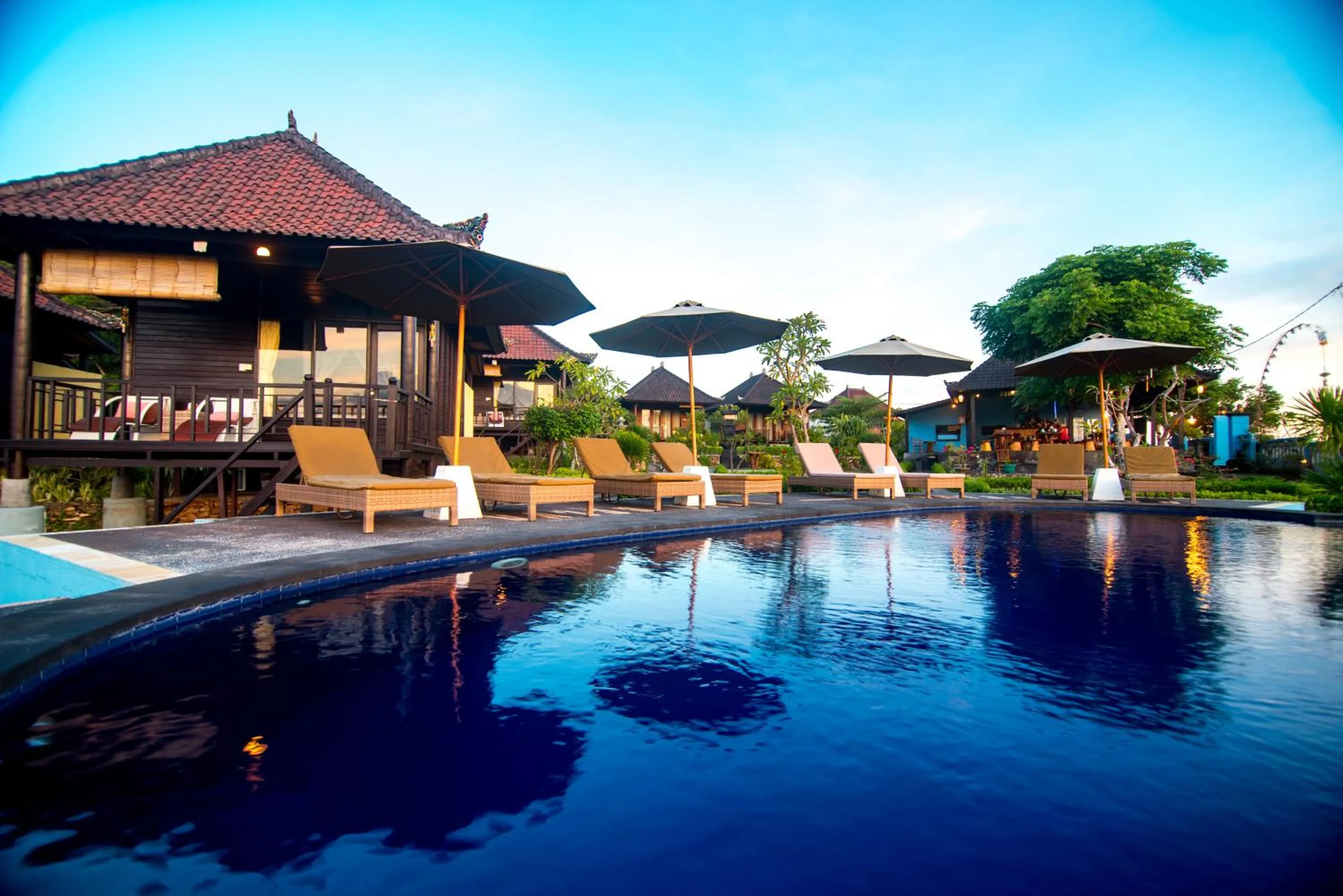 Pool view in Bali Belva