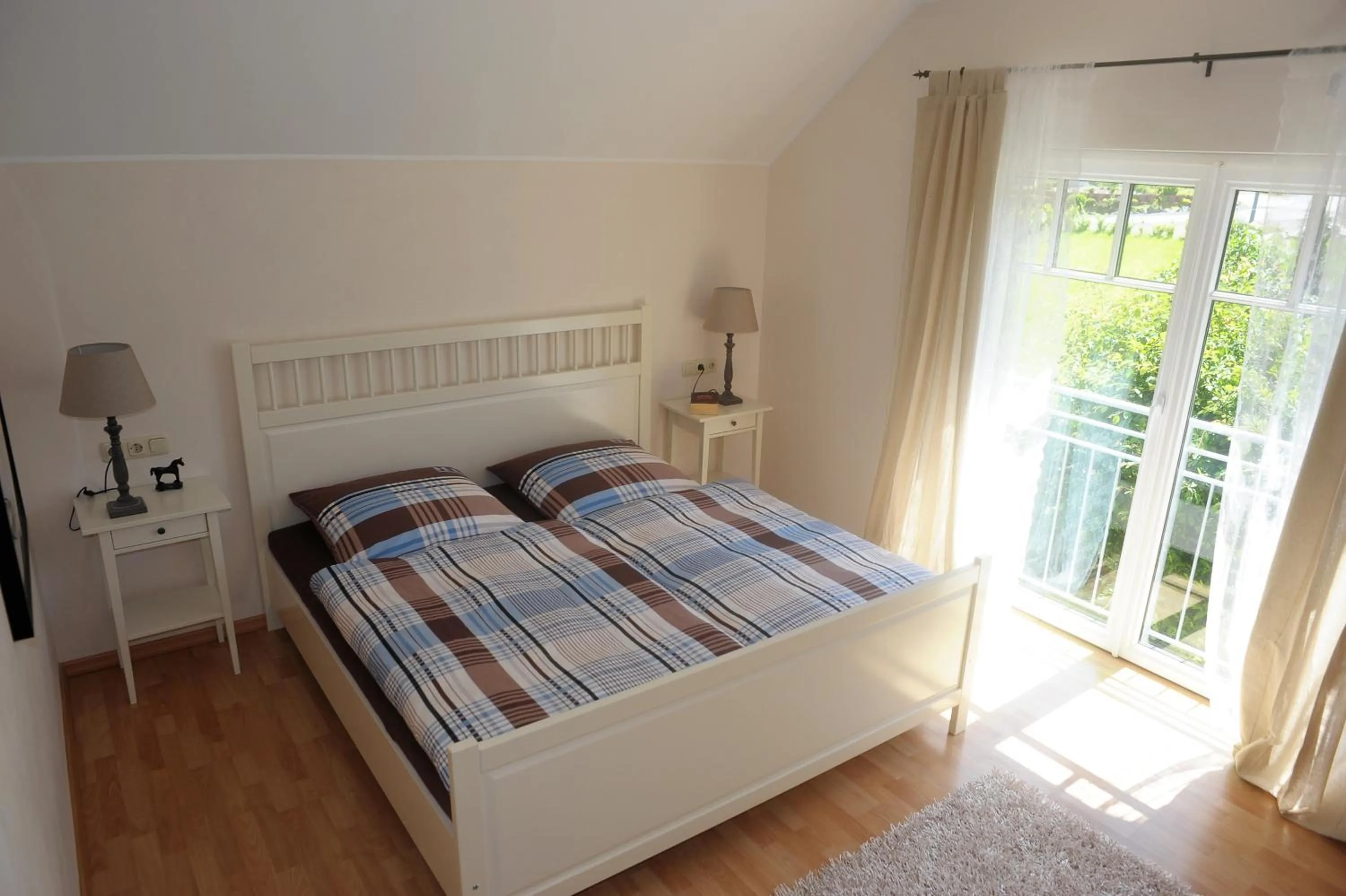 Bedroom, Bed in Ferienwohnung Landfein Schalkenmehren