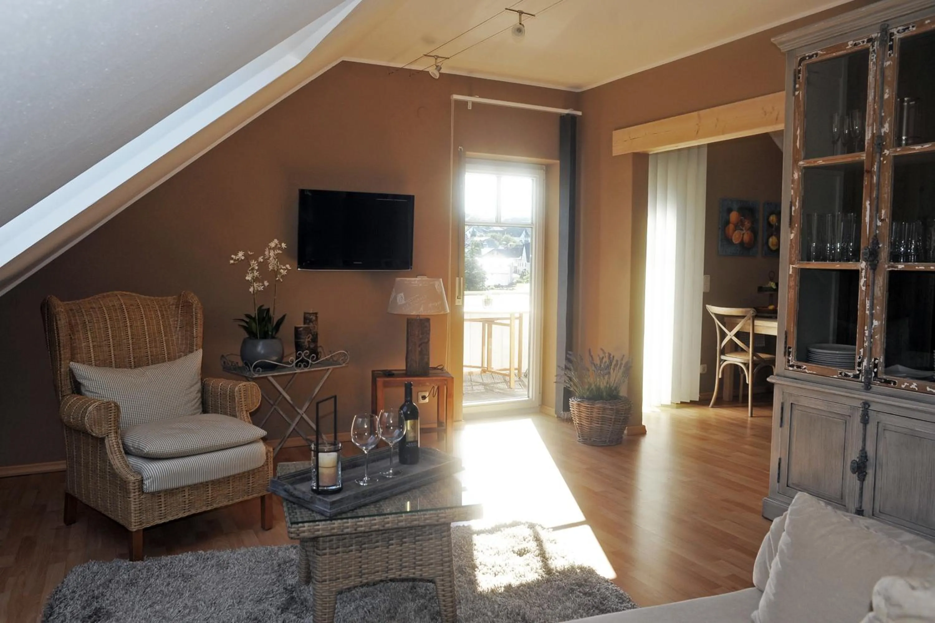 Living room in Ferienwohnung Landfein Schalkenmehren