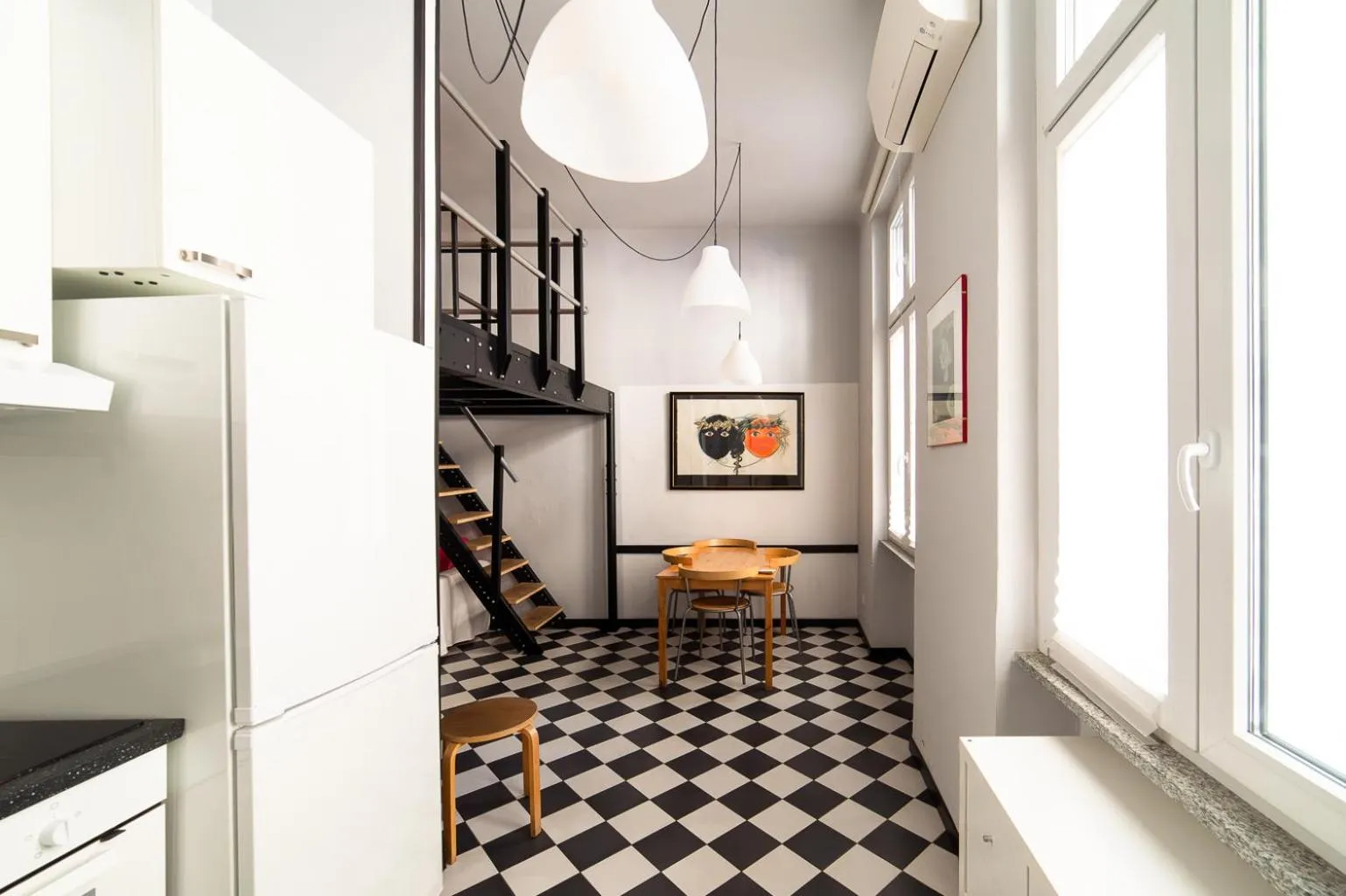 Kitchen or kitchenette in Hbhall Residenze Darsena