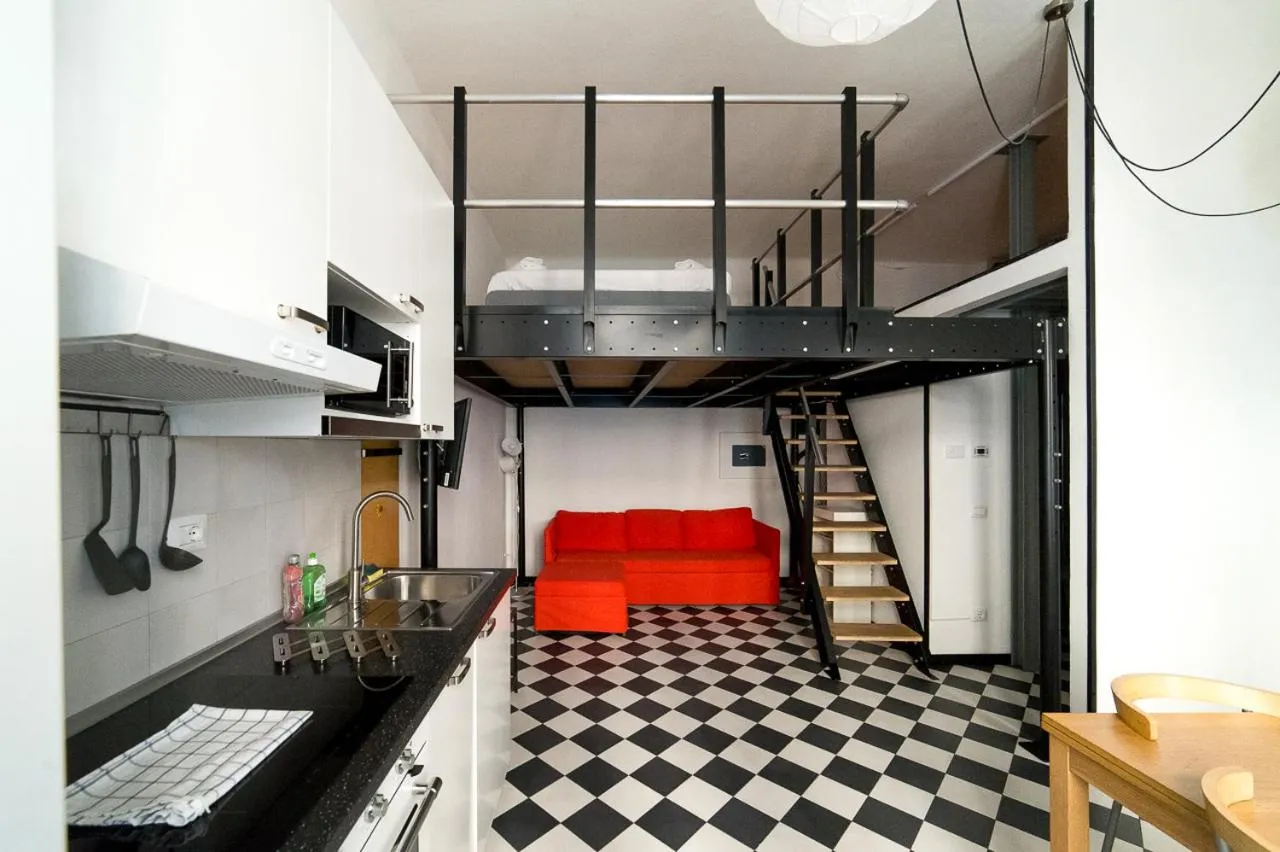 Kitchen or kitchenette in Hbhall Residenze Darsena