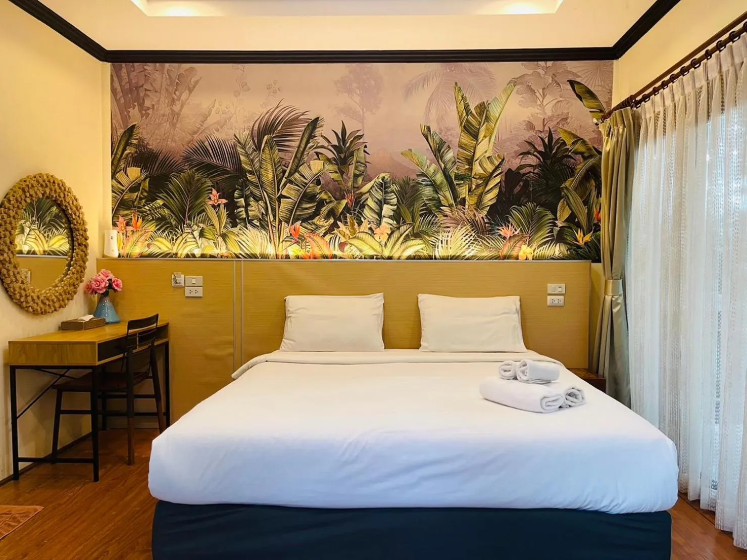 Bed in สงขลาคีรี รีสอร์ท SongkhlaKeeree Resort