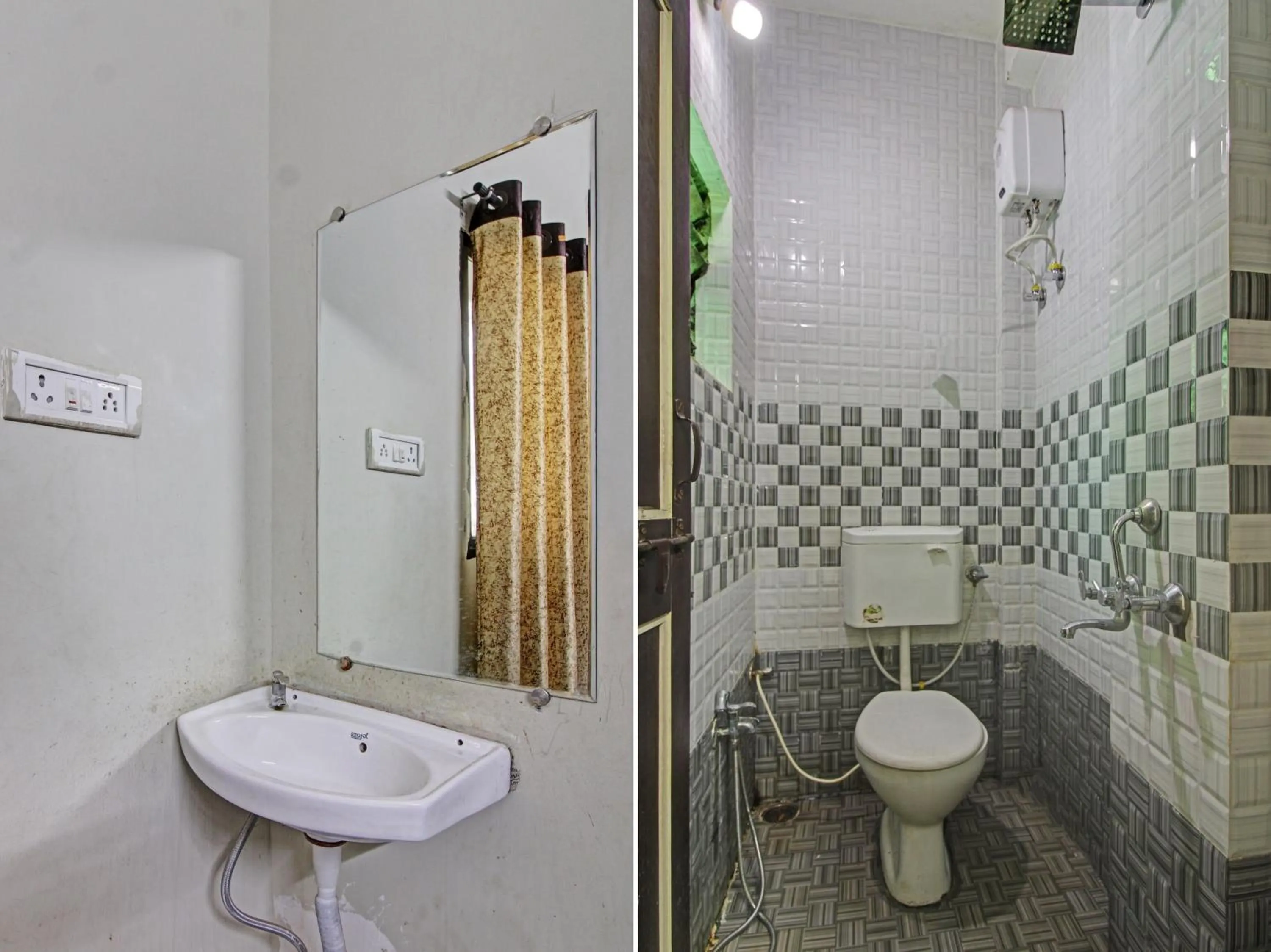 Bathroom in Hotel O G.K Lodging and Guest House