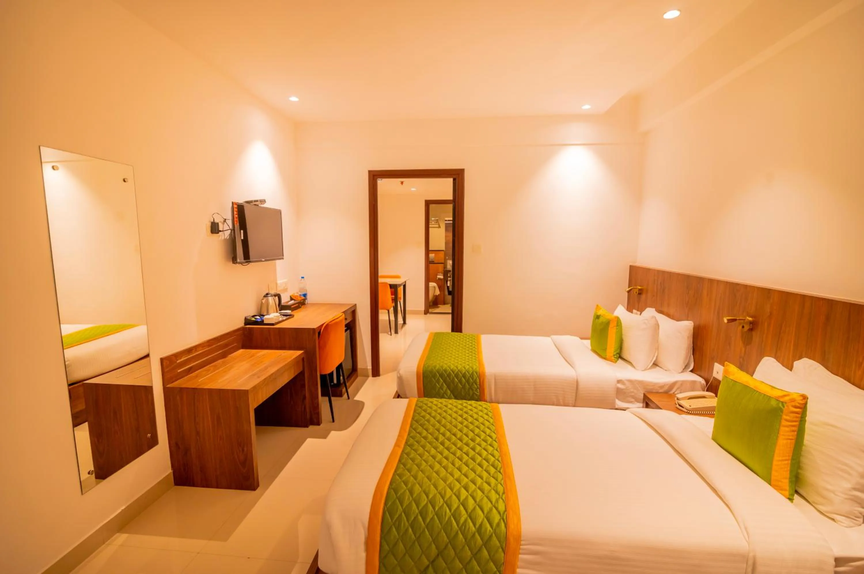 Bed in Hotel Seven Lights