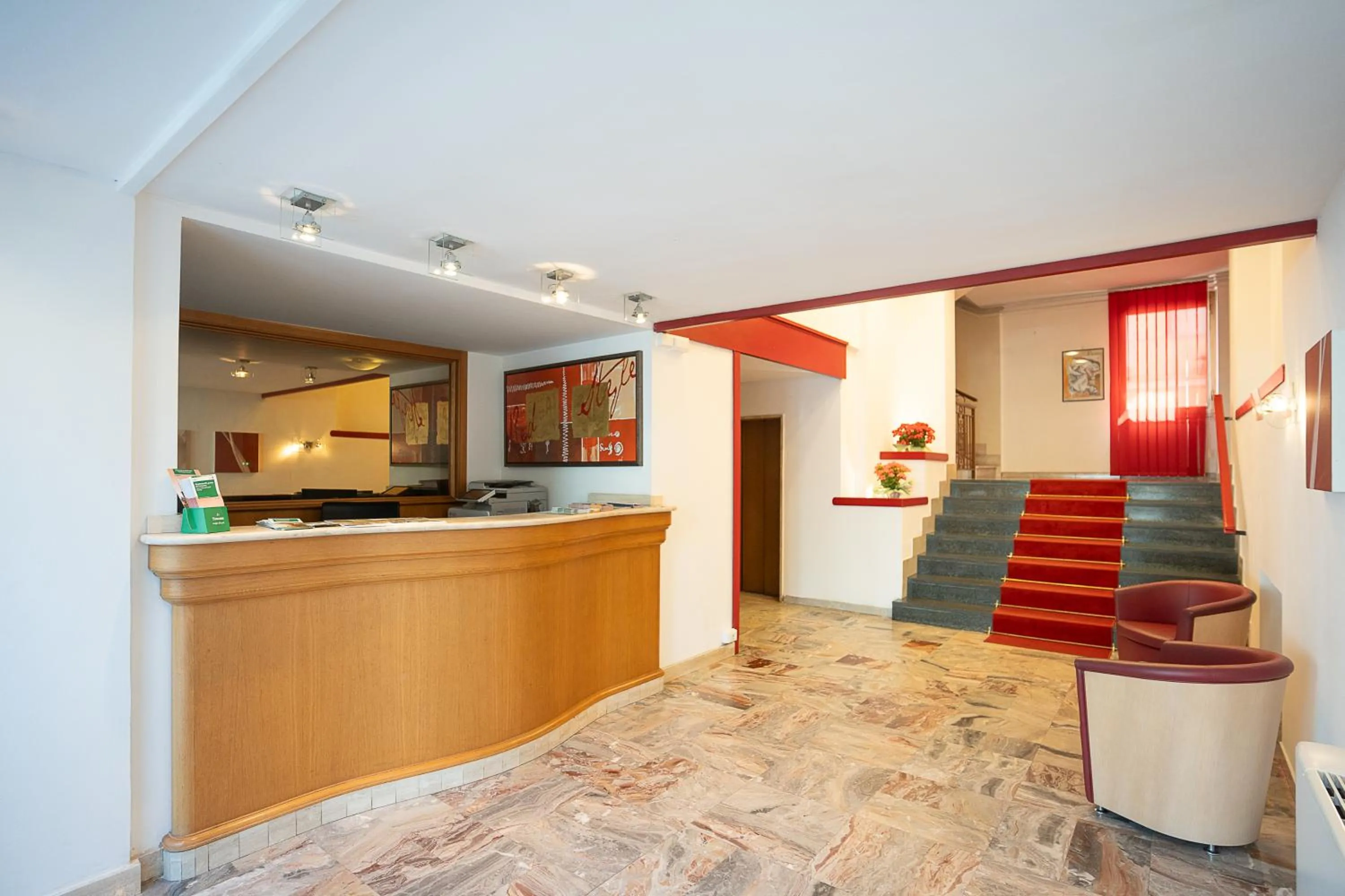 Lobby or reception in Hotel Napoleon
