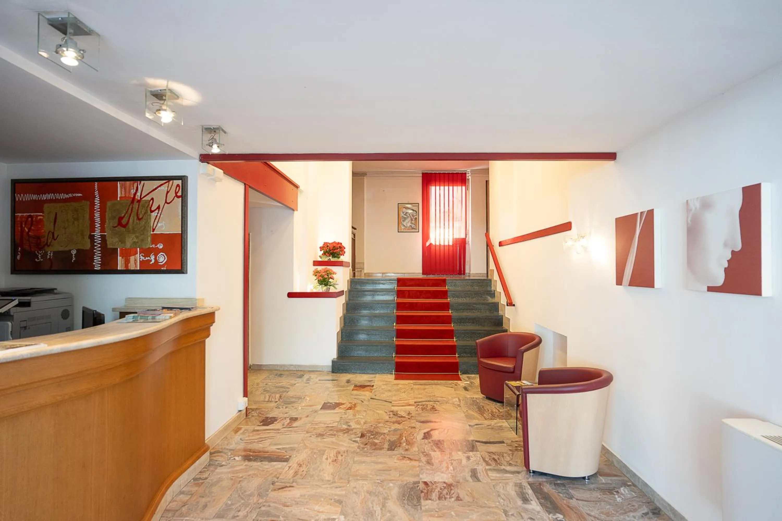 Lobby or reception in Hotel Napoleon