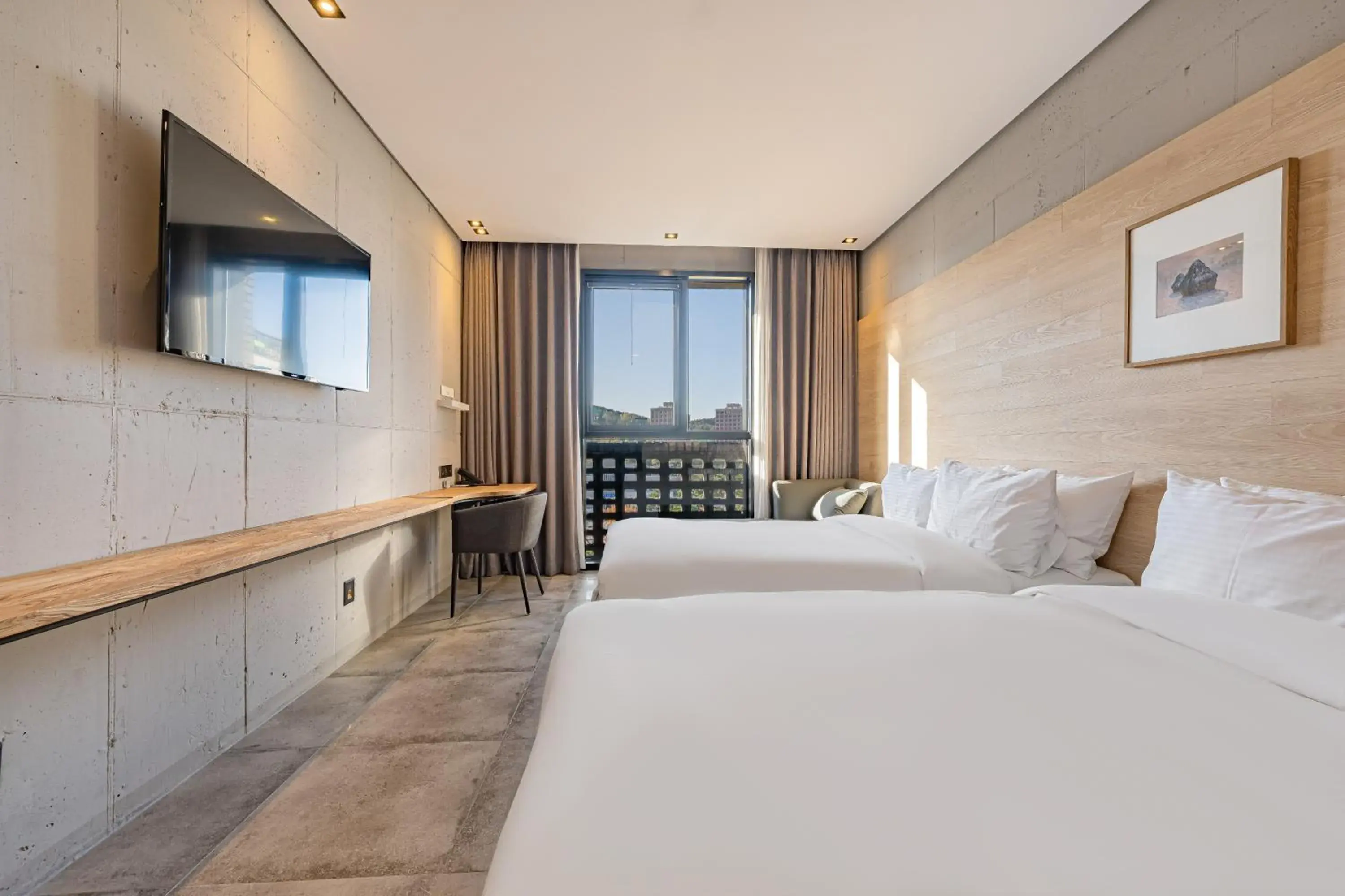 Bed in The Hong C Hotel Bed in The Hong C Hotel