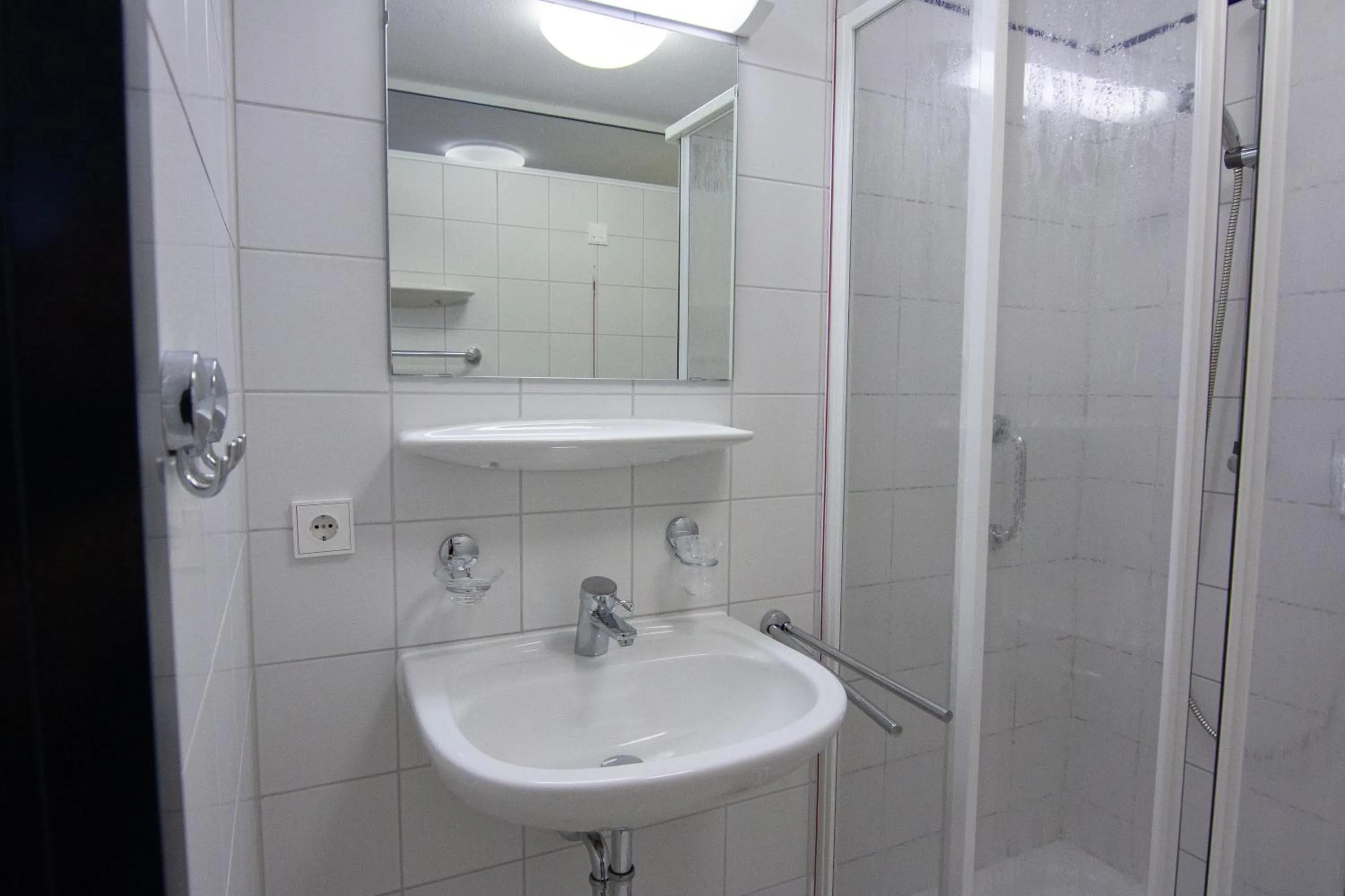 Shower in Green Night Hotel