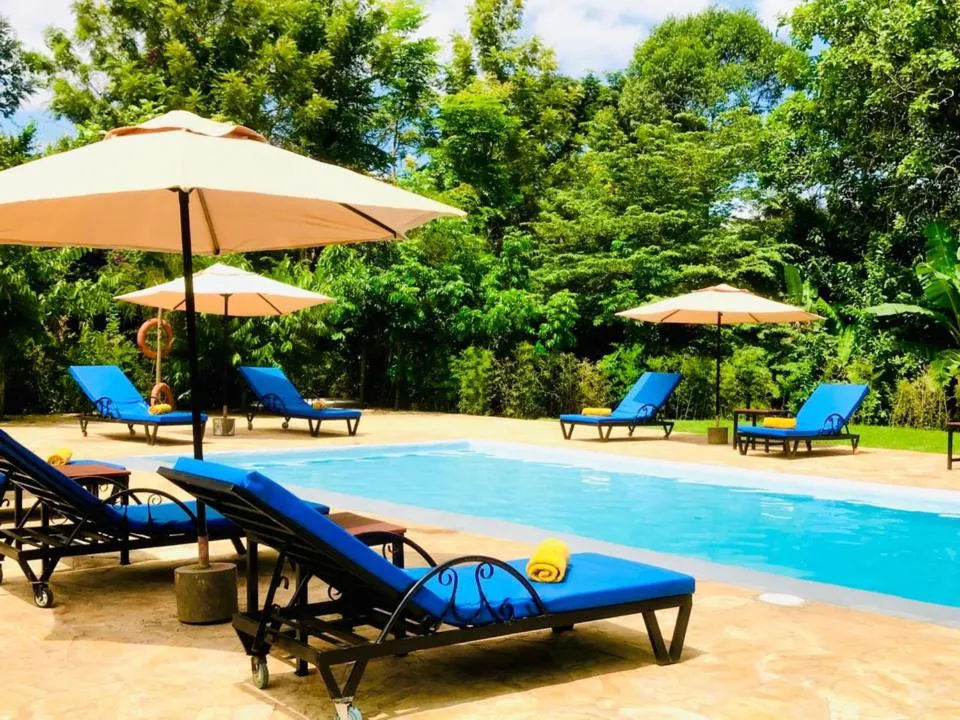 Swimming pool in Kerama Silent Lodge