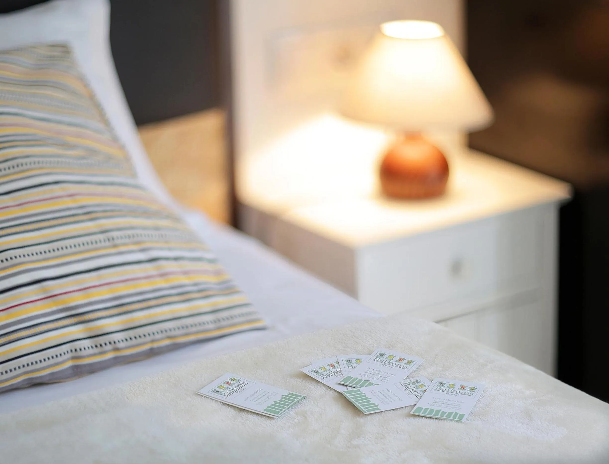 Bed in Hostal Balkonis