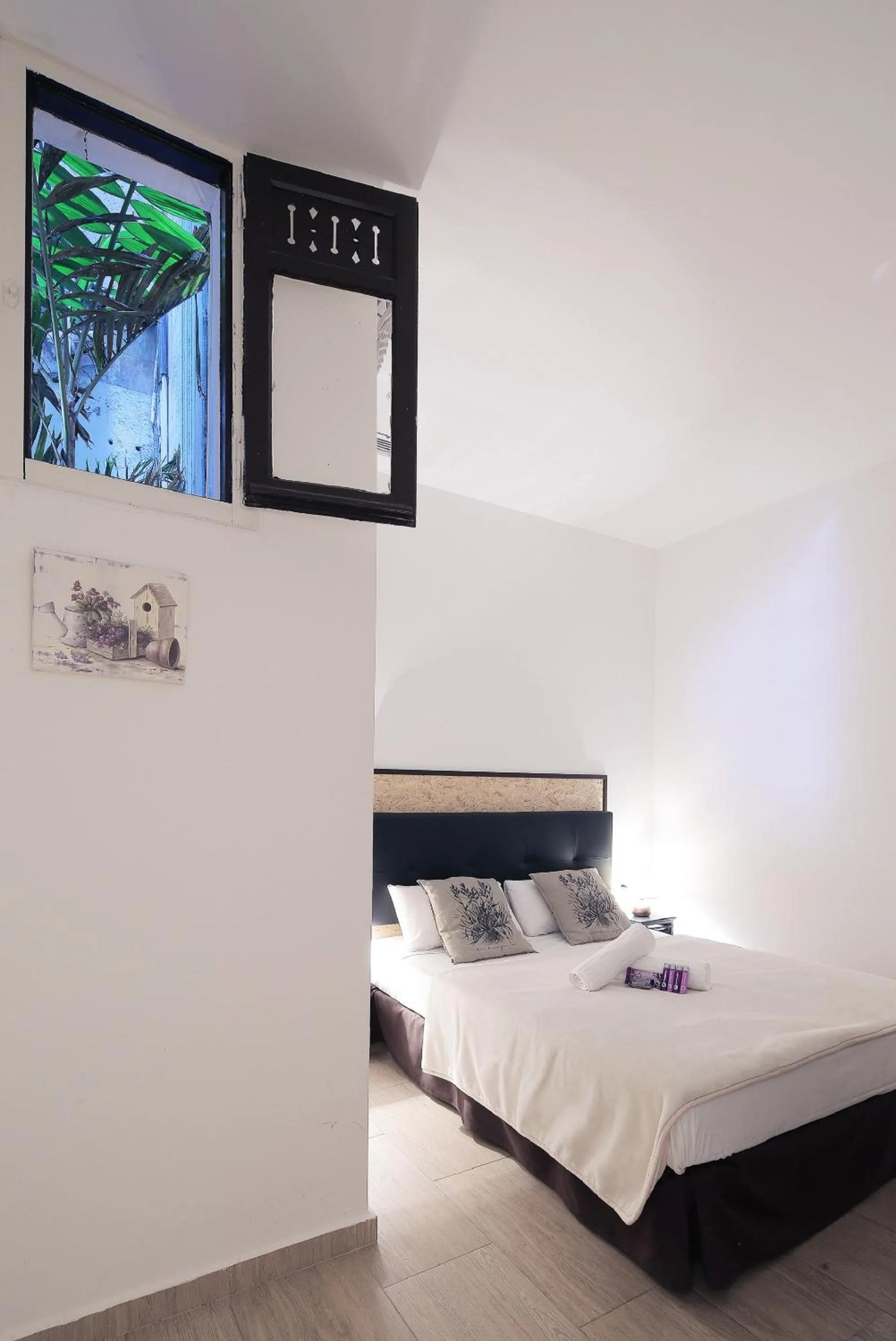 Bed in Hostal Balkonis