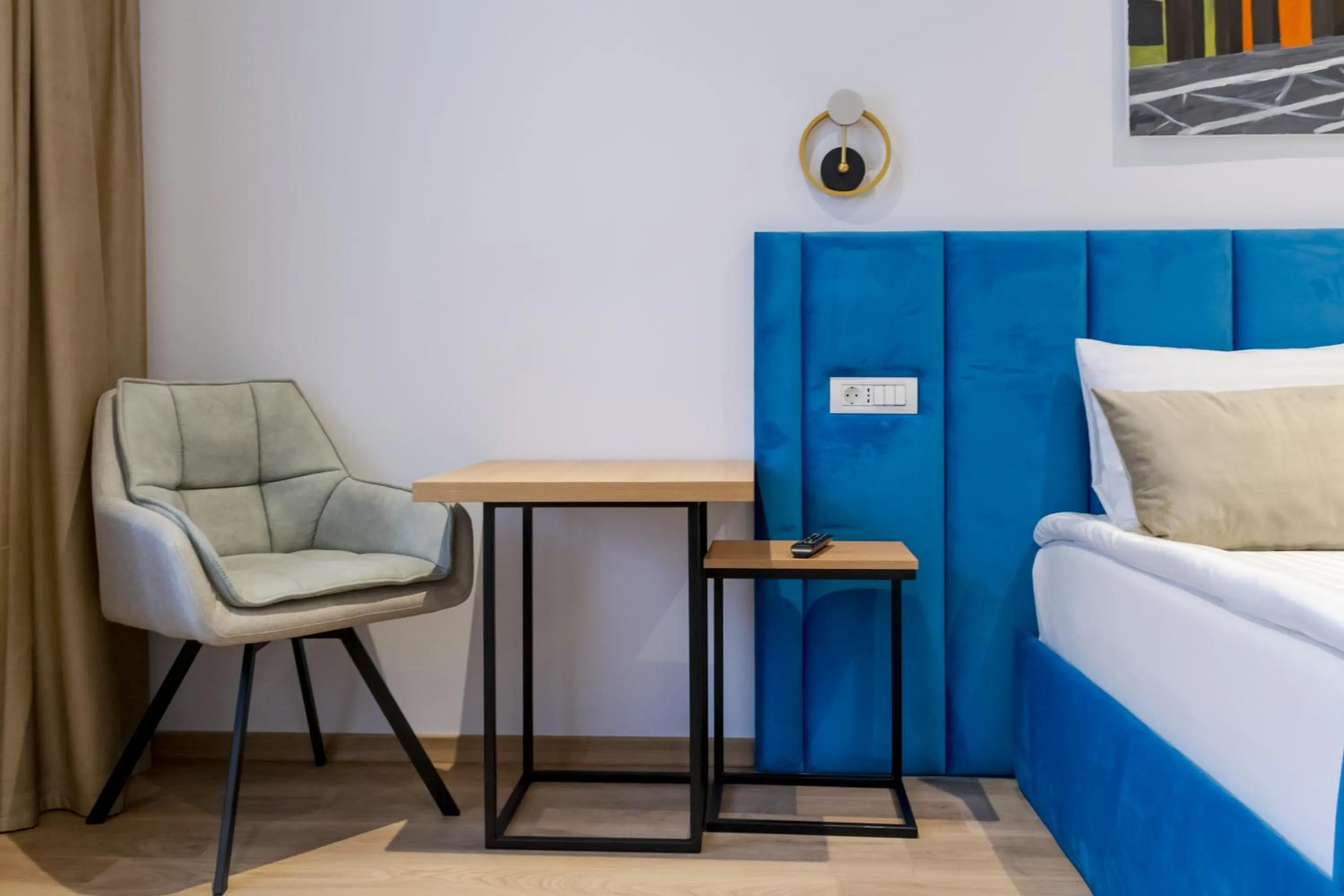 Seating area, Bed in Prinz Gregor