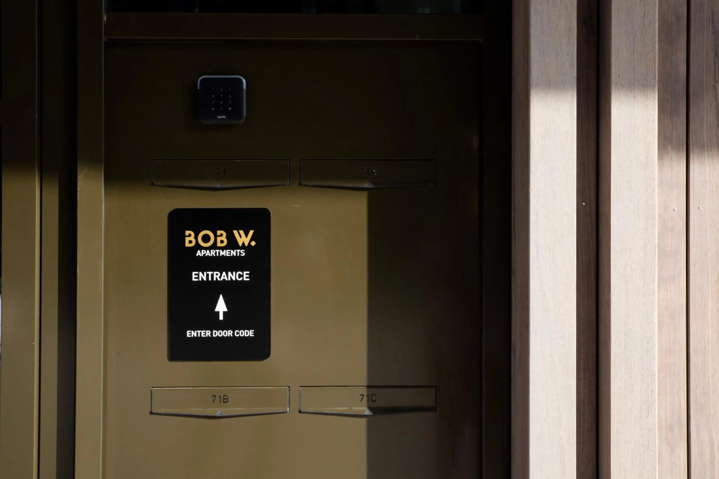 Facade/entrance in Bob W Amsterdam Noord