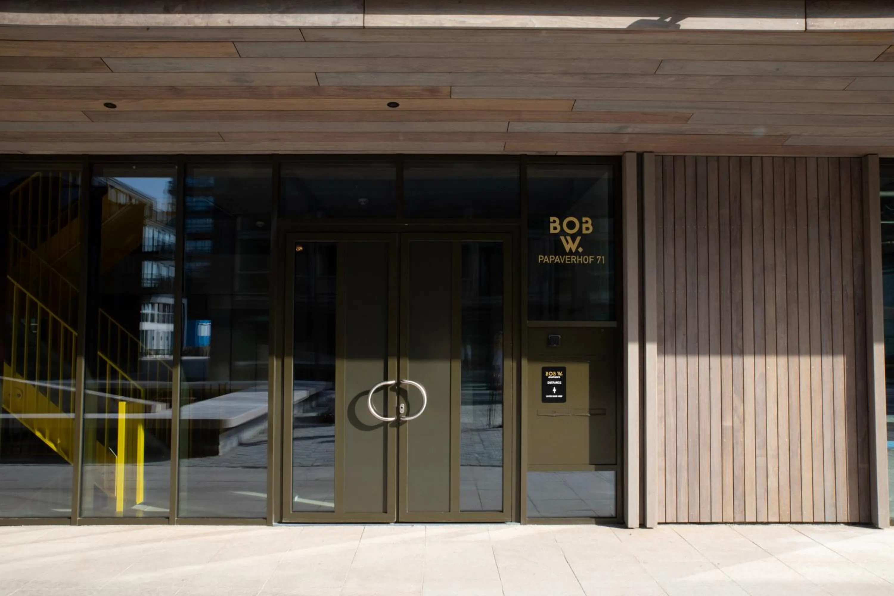 Facade/entrance in Bob W Amsterdam Noord