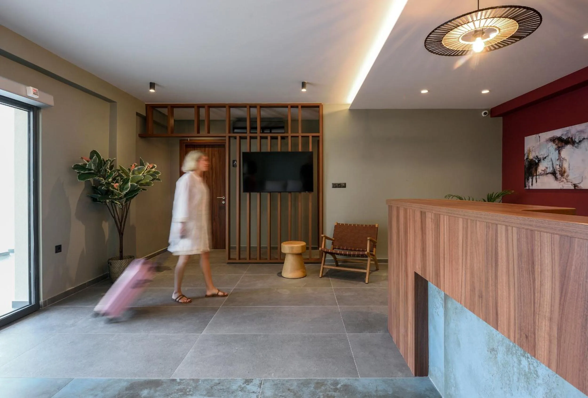 Lobby or reception in Amyntas Seafront Hotel