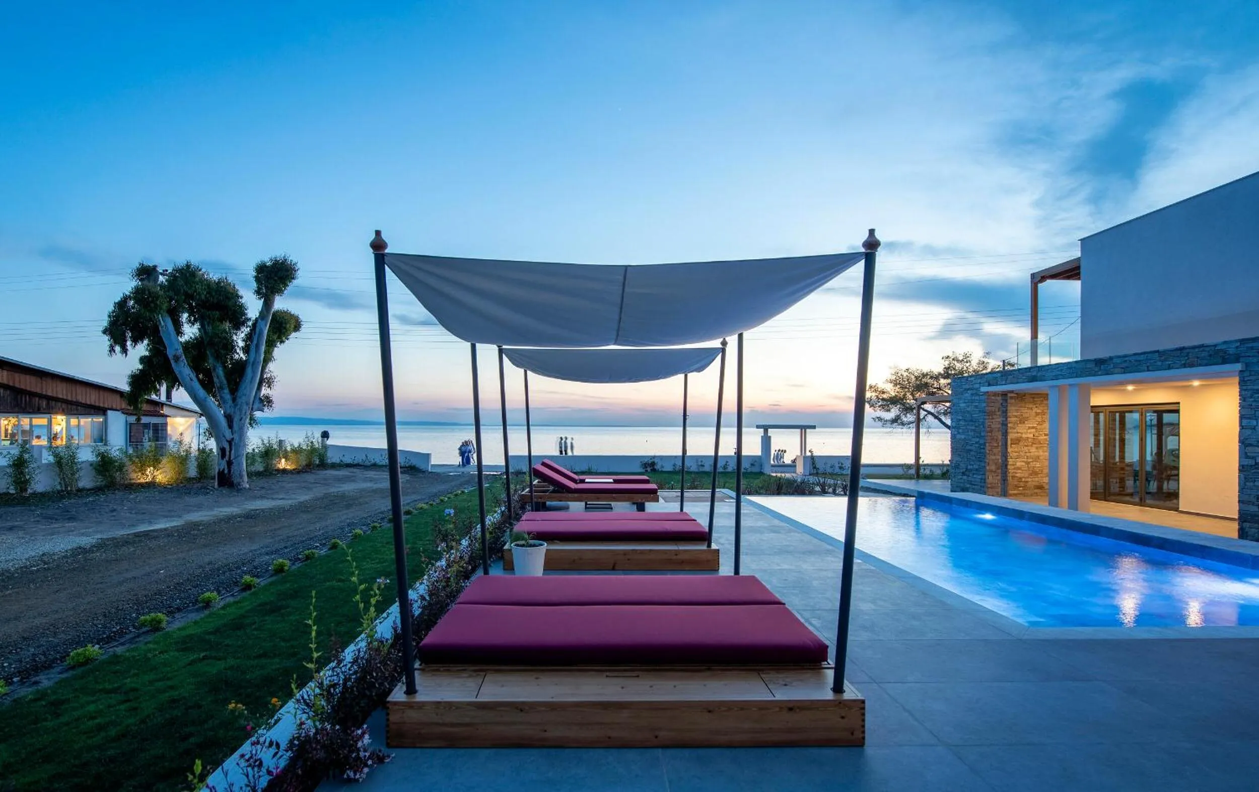 Swimming pool in Amyntas Seafront Hotel