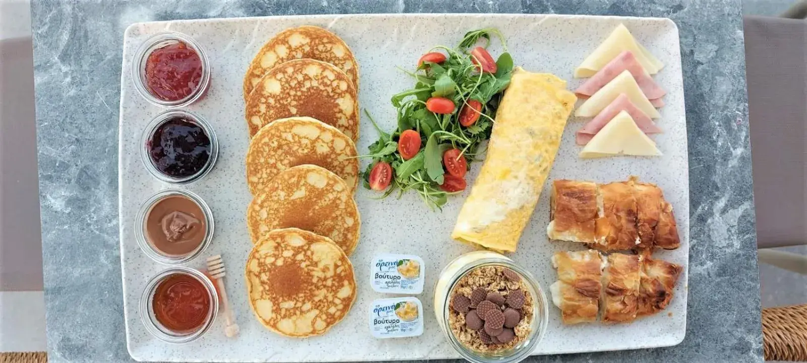 Breakfast in Amyntas Seafront Hotel Breakfast in Amyntas Seafront Hotel