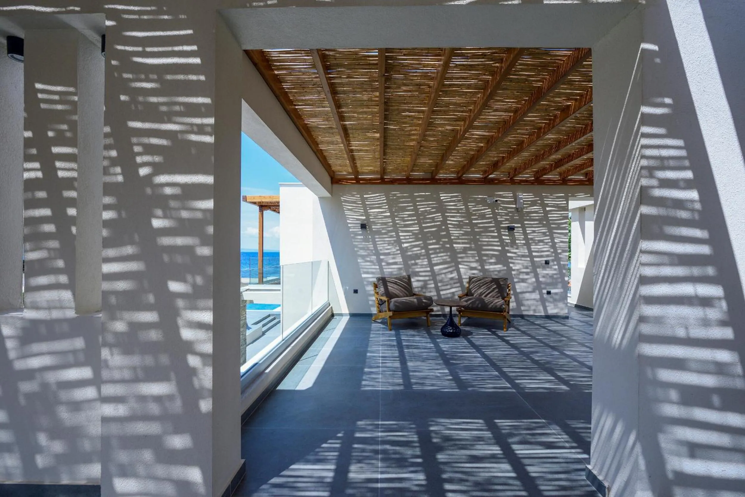 Seating area in Amyntas Seafront Hotel