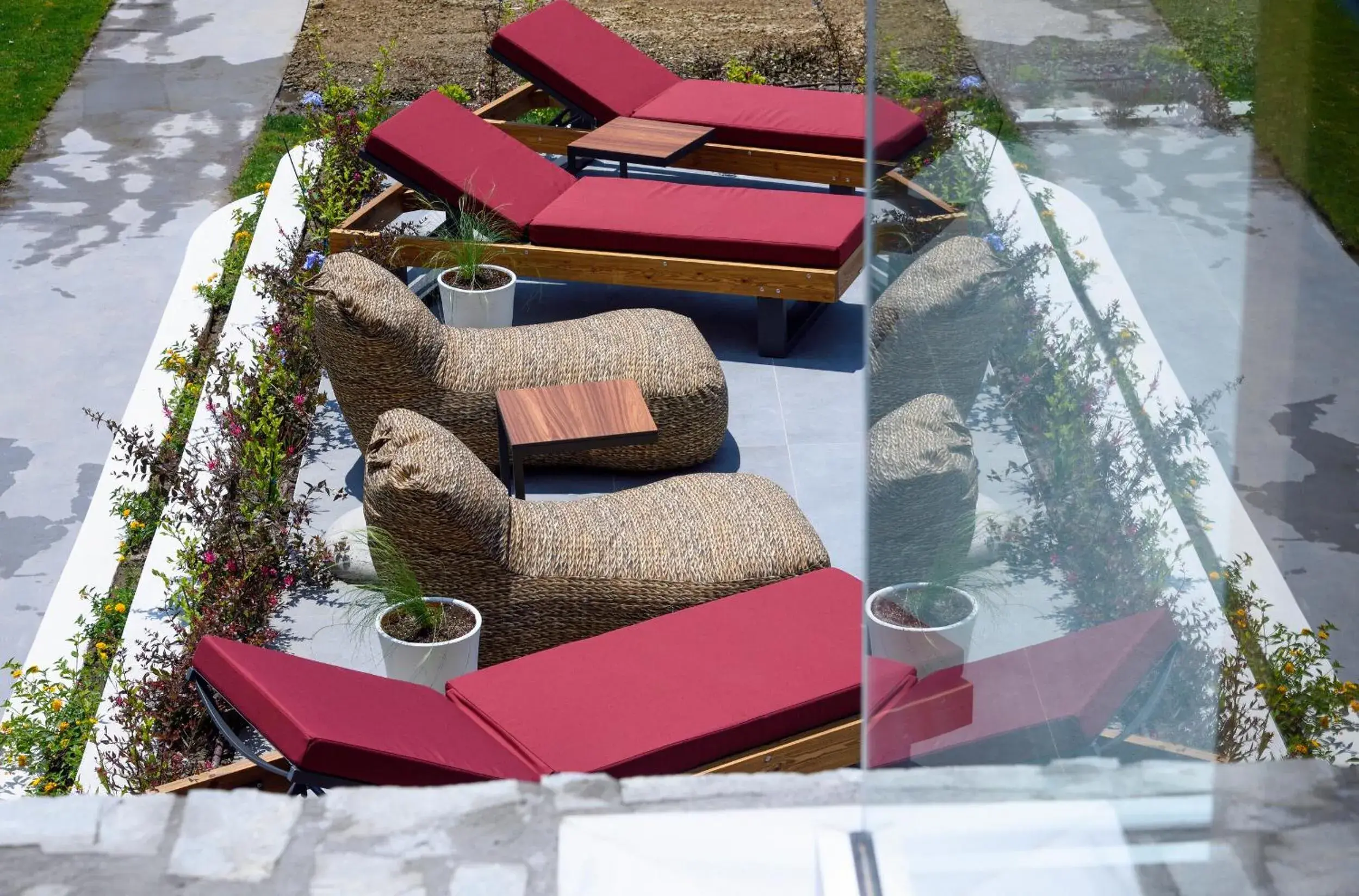 sunbed in Amyntas Seafront Hotel sunbed in Amyntas Seafront Hotel