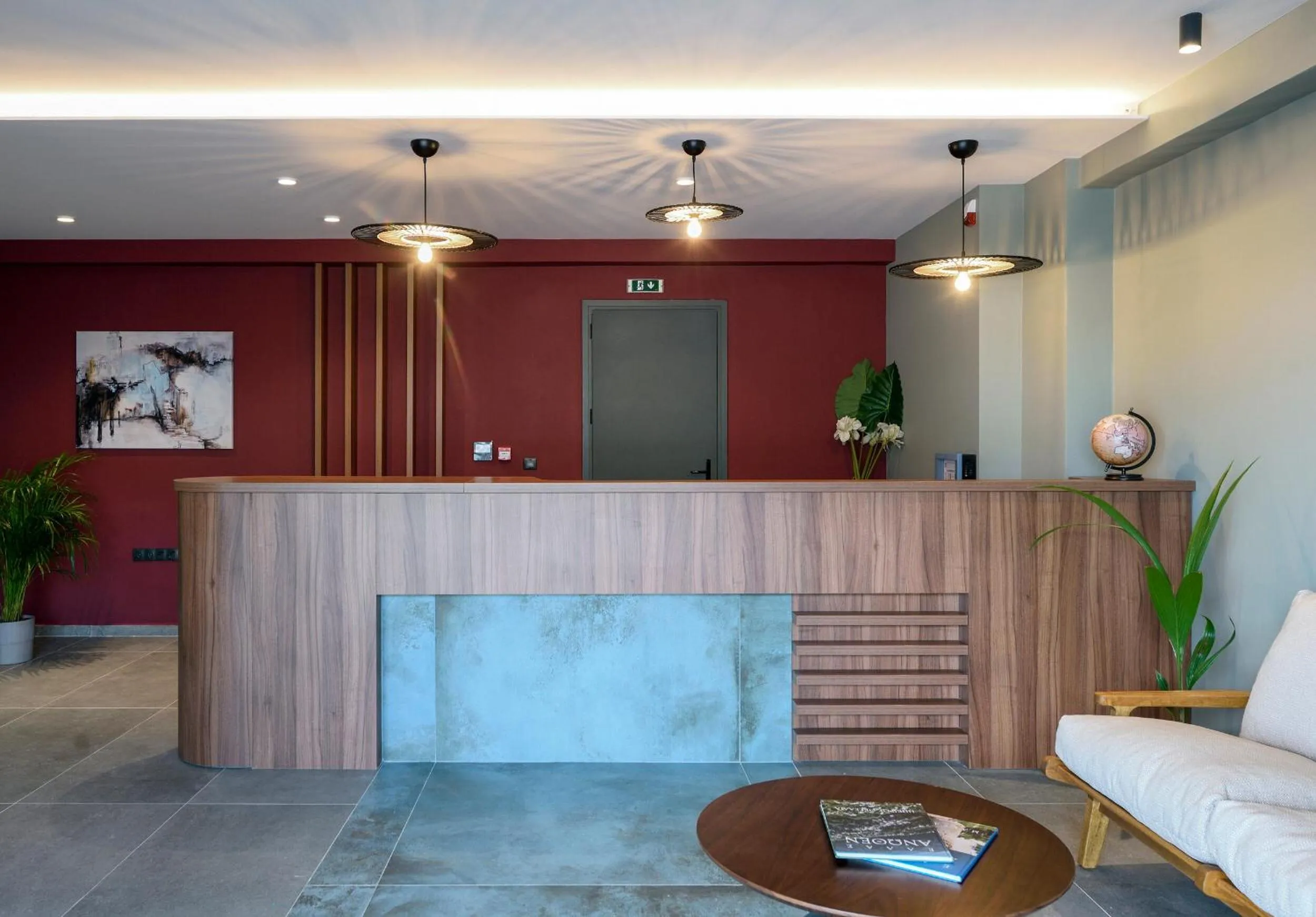 Lobby or reception in Amyntas Seafront Hotel