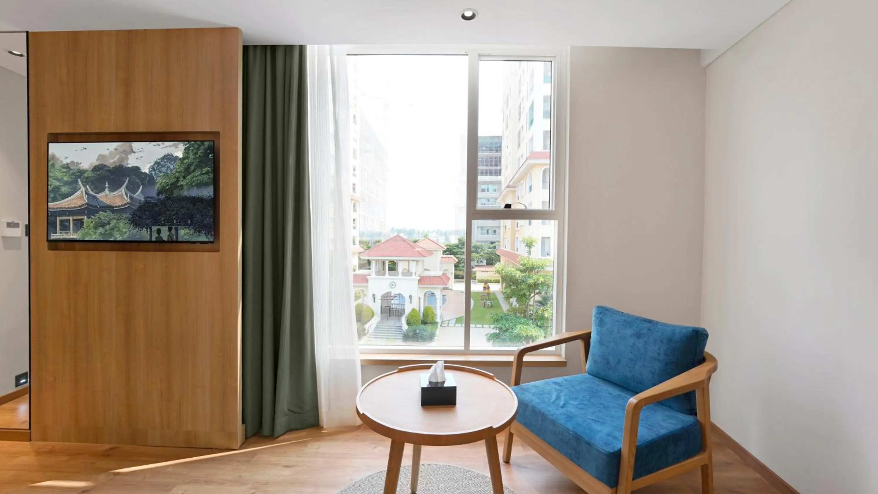 Seating area in Aiden by Best Western Hennur Bengaluru