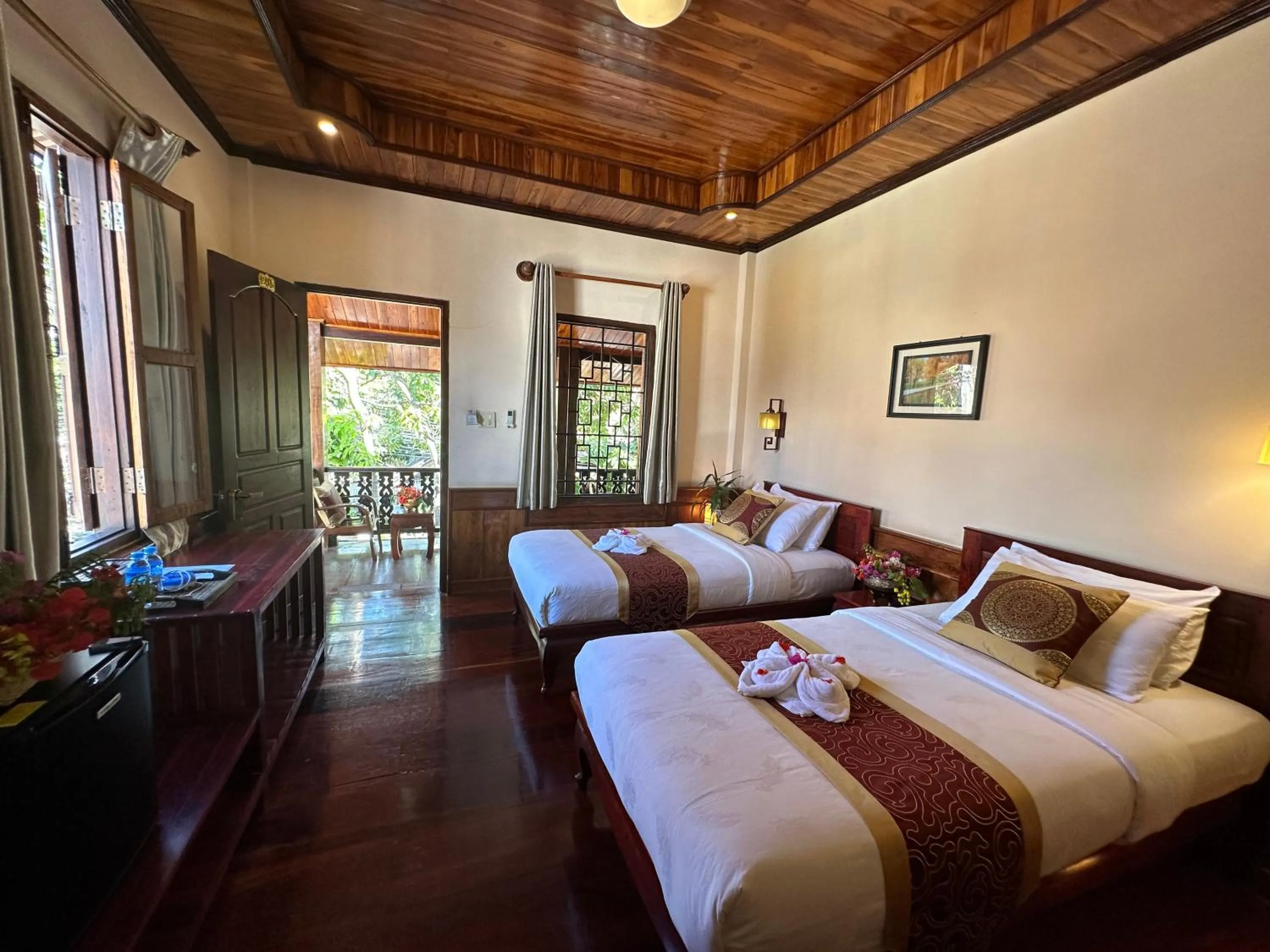 Bed in Ammata Boutique Villa