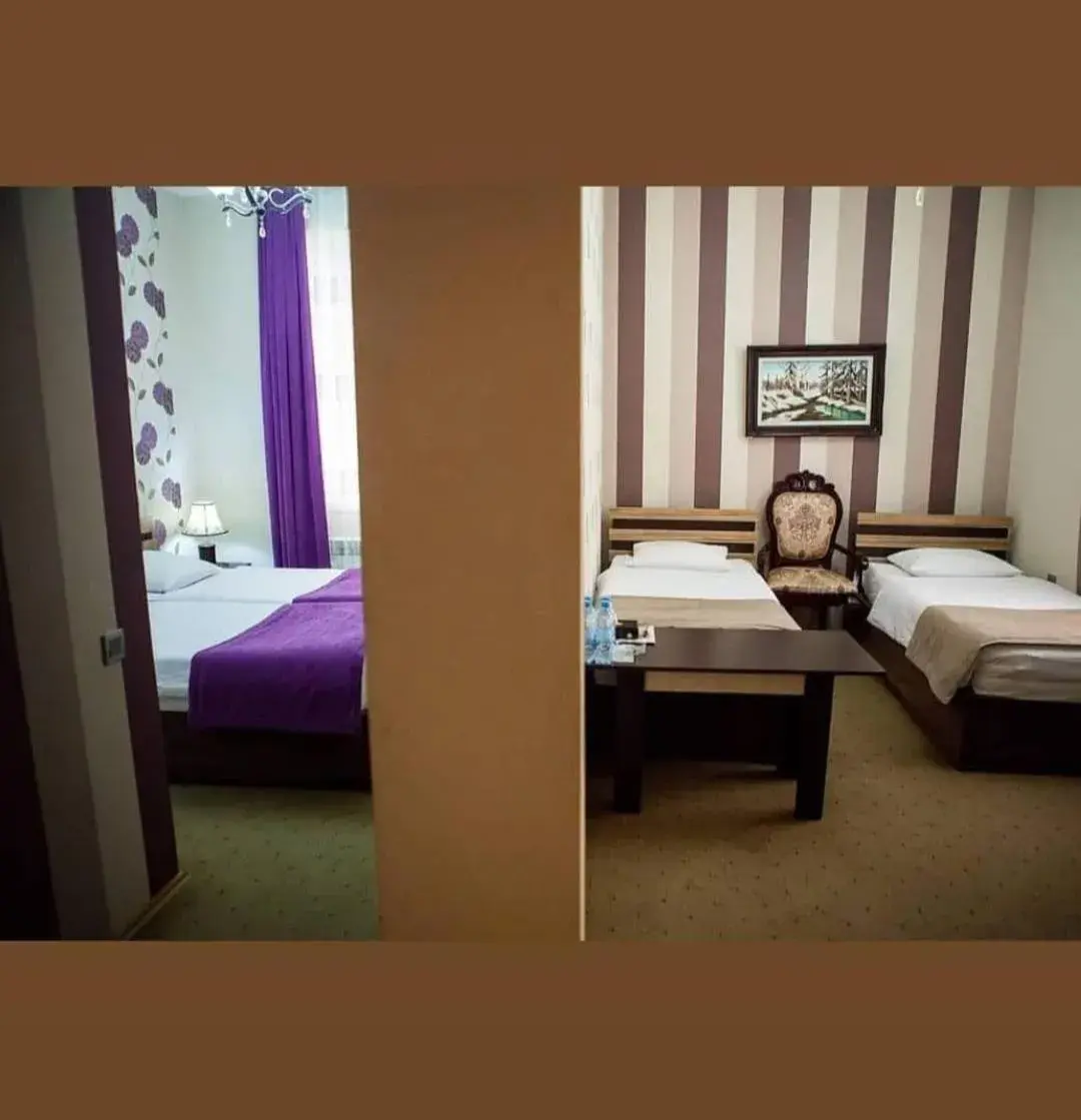 Quadruple Room with Shared Bathroom in Issam Hotel & Spa Sheki Quadruple Room with Shared Bathroom in Issam Hotel & Spa Sheki